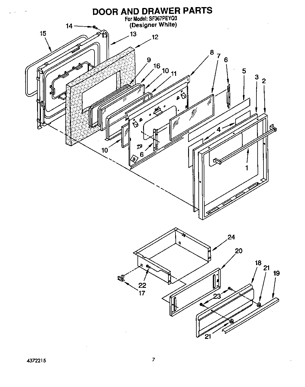07 - OVEN DOOR AND DRAWER