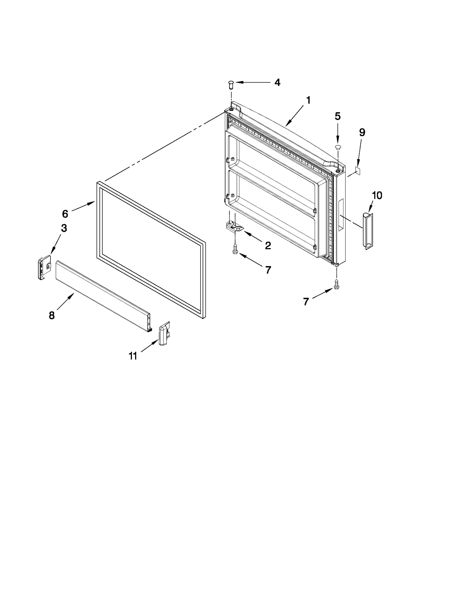 FREEZER DOOR PARTS