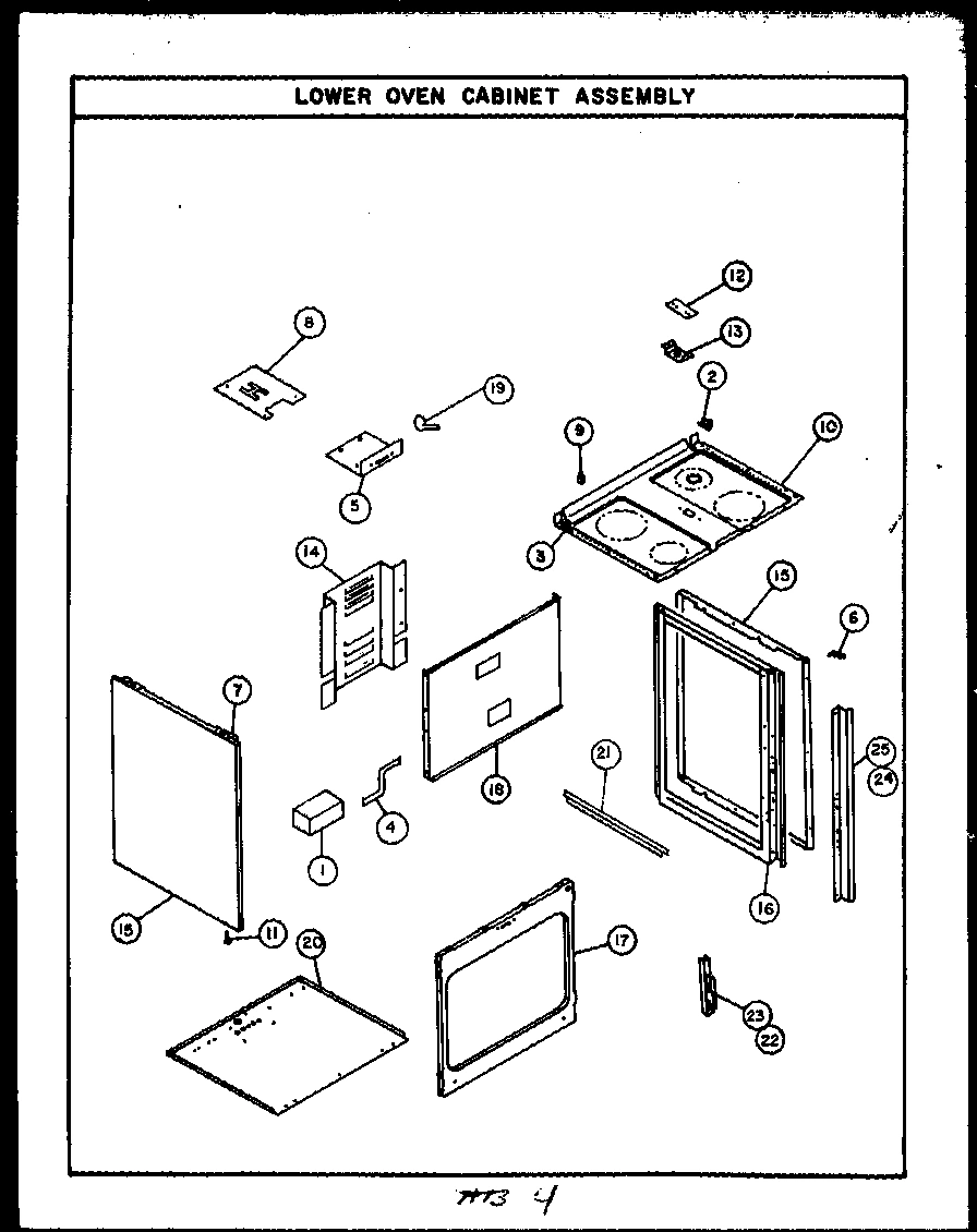 02 - LOWER OVEN CABINETASSY