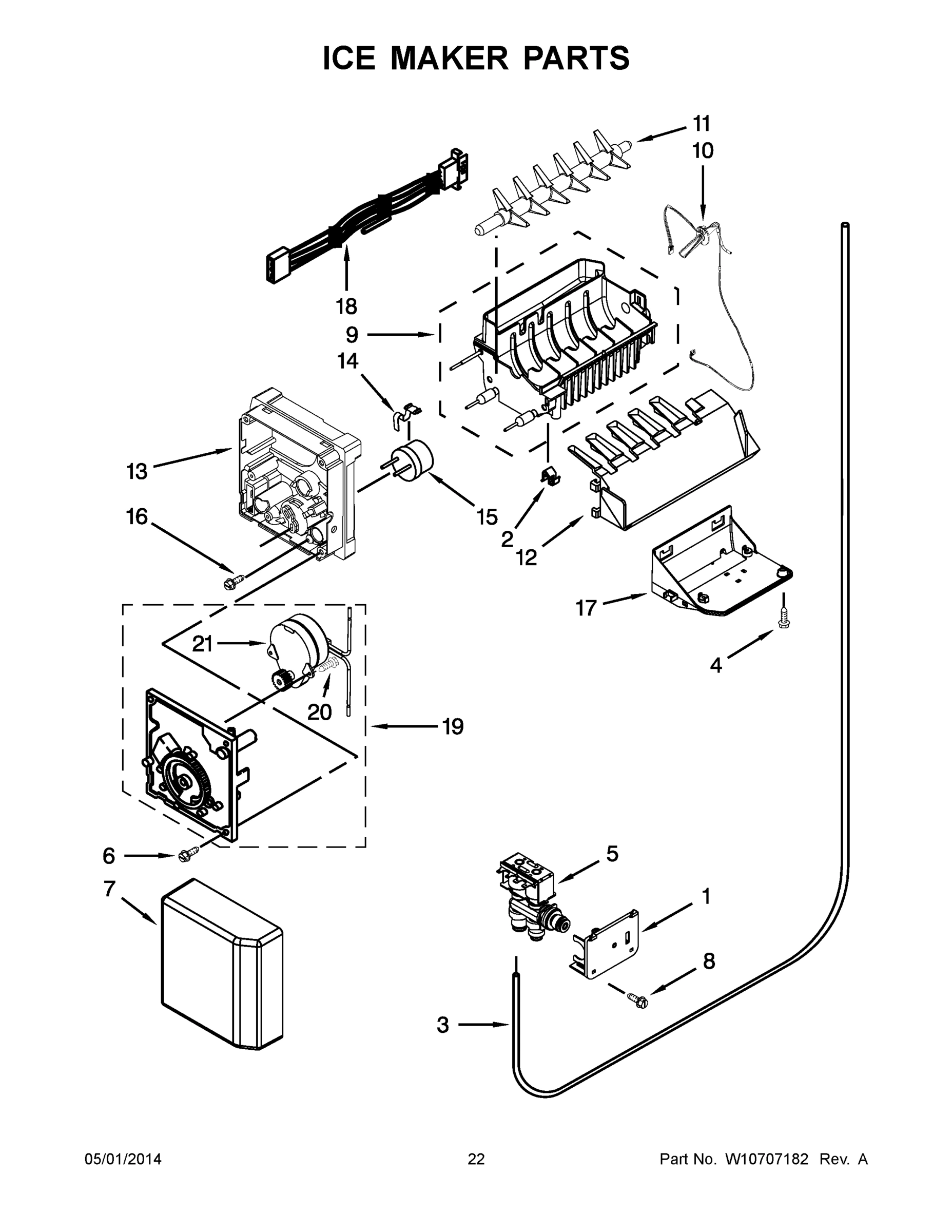 12 - ICE MAKER PARTS