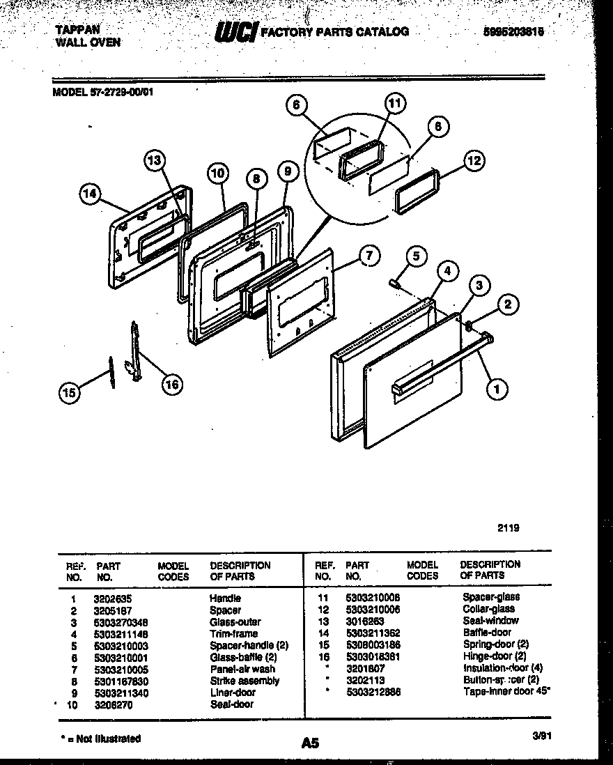 04 - LOWER OVEN DOOR PARTS