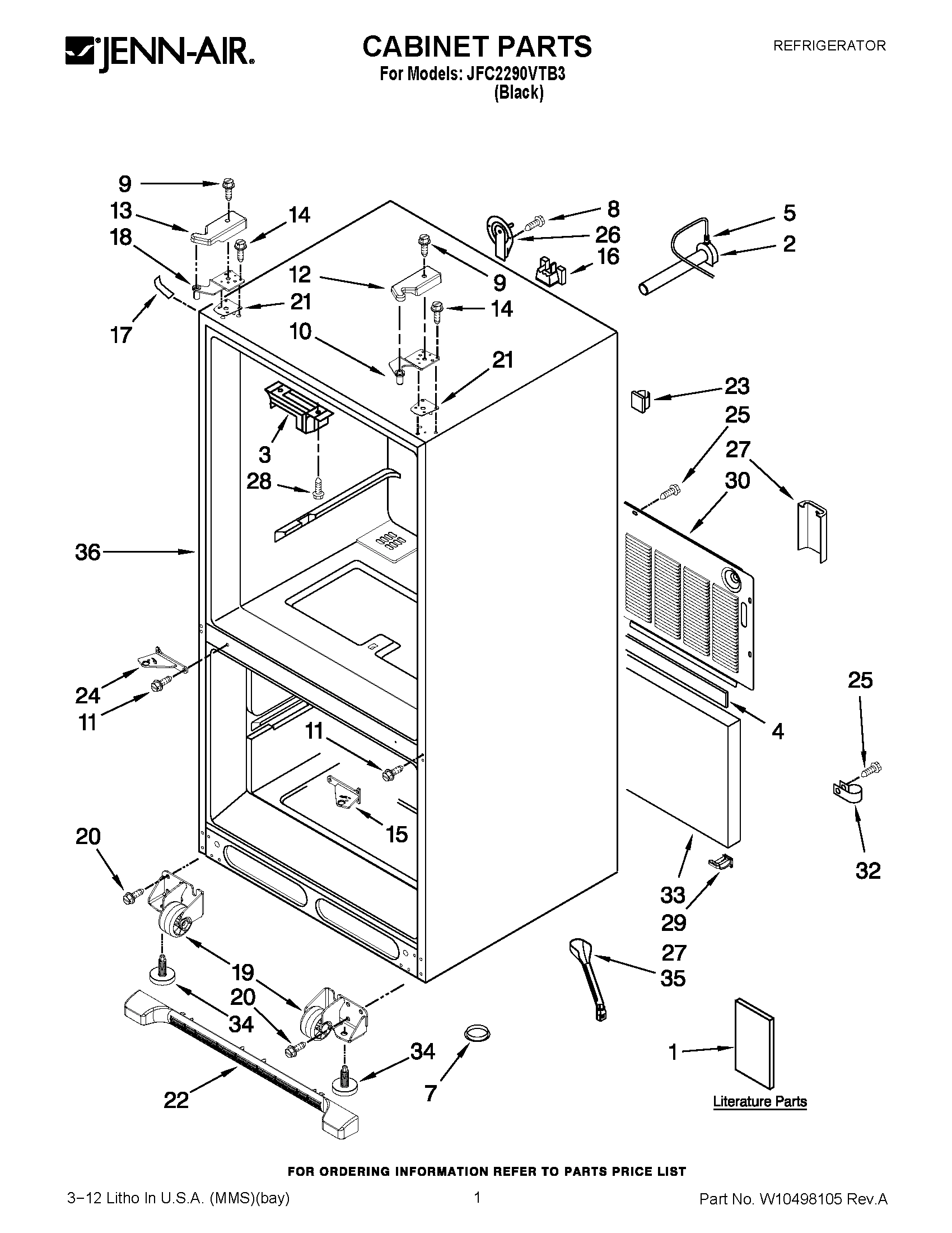 01 - CABINET PARTS