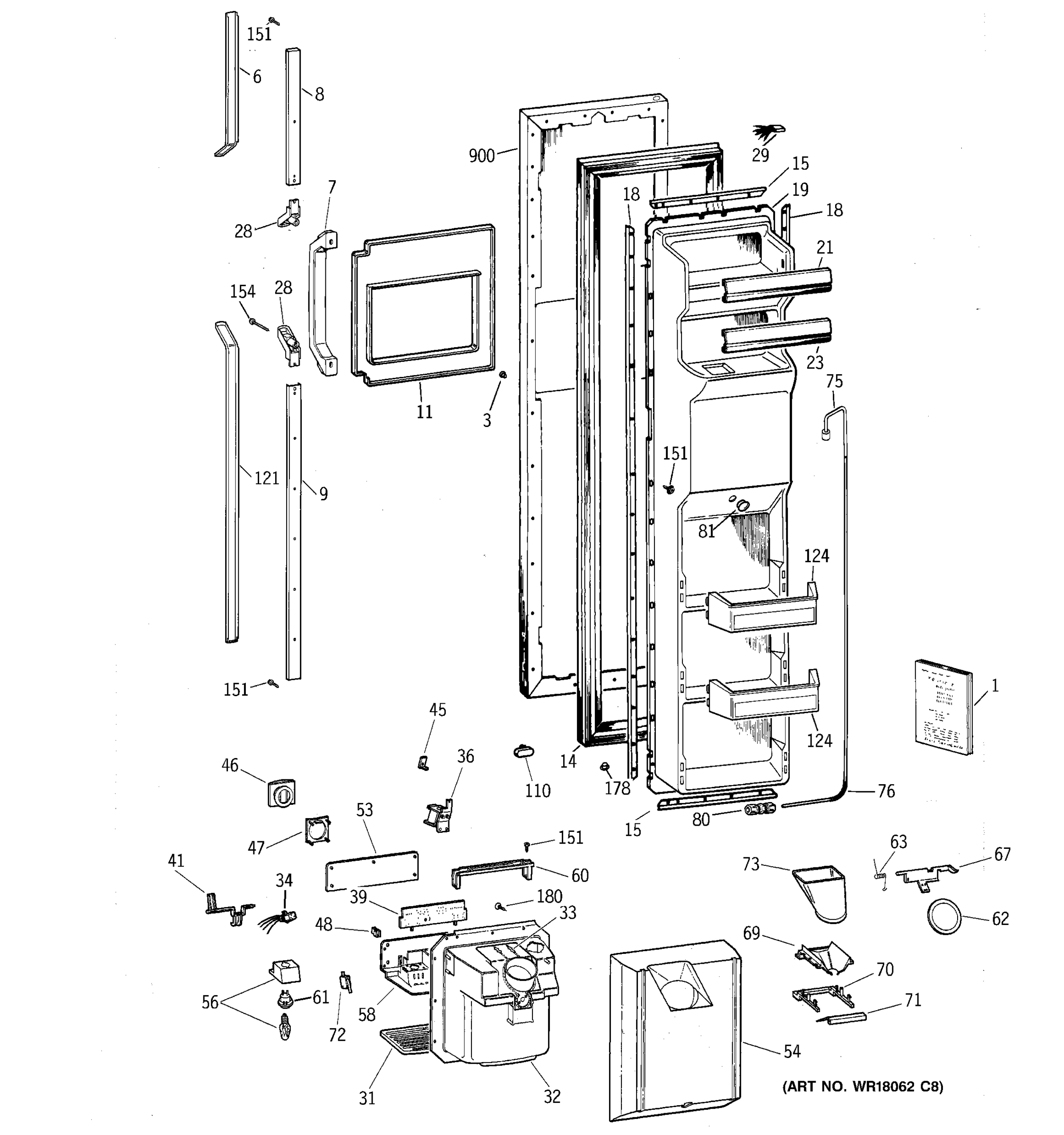 FREEZER DOOR