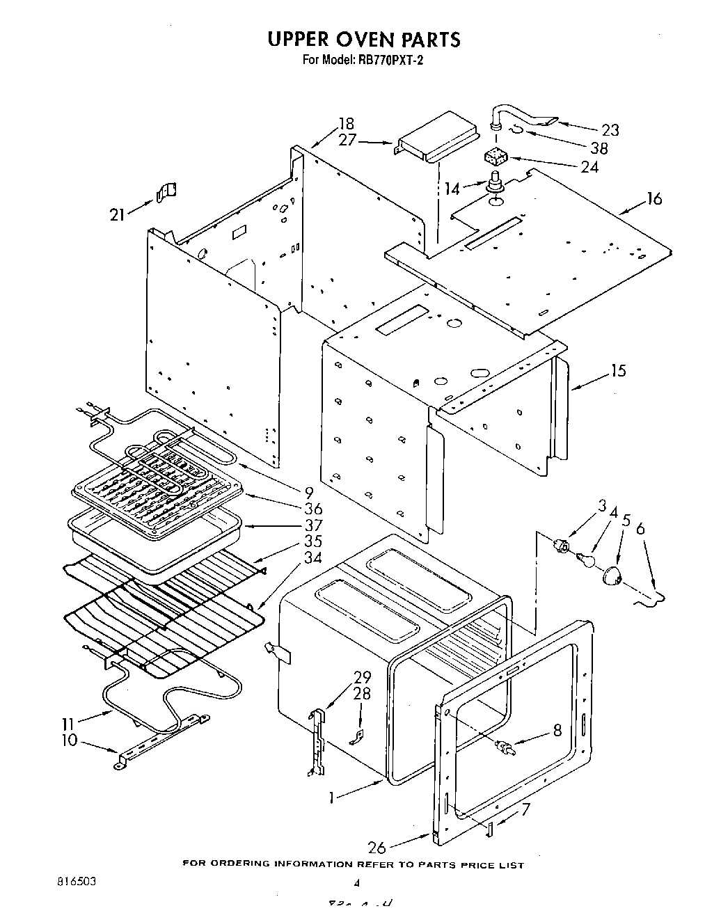 04 - UPPER OVEN , LITERATURE AND OPTIONAL
