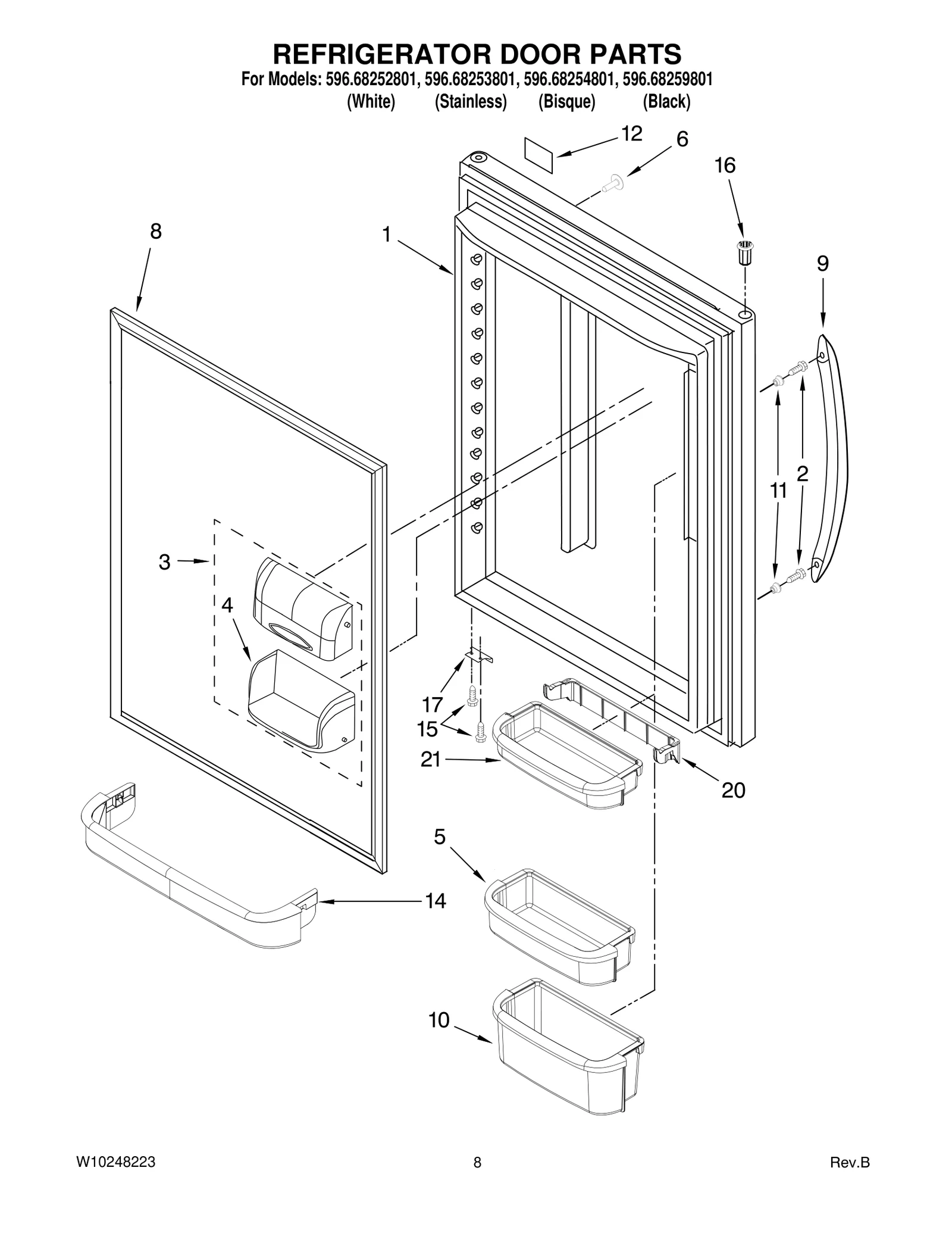 REFRIGERATOR DOOR PARTS