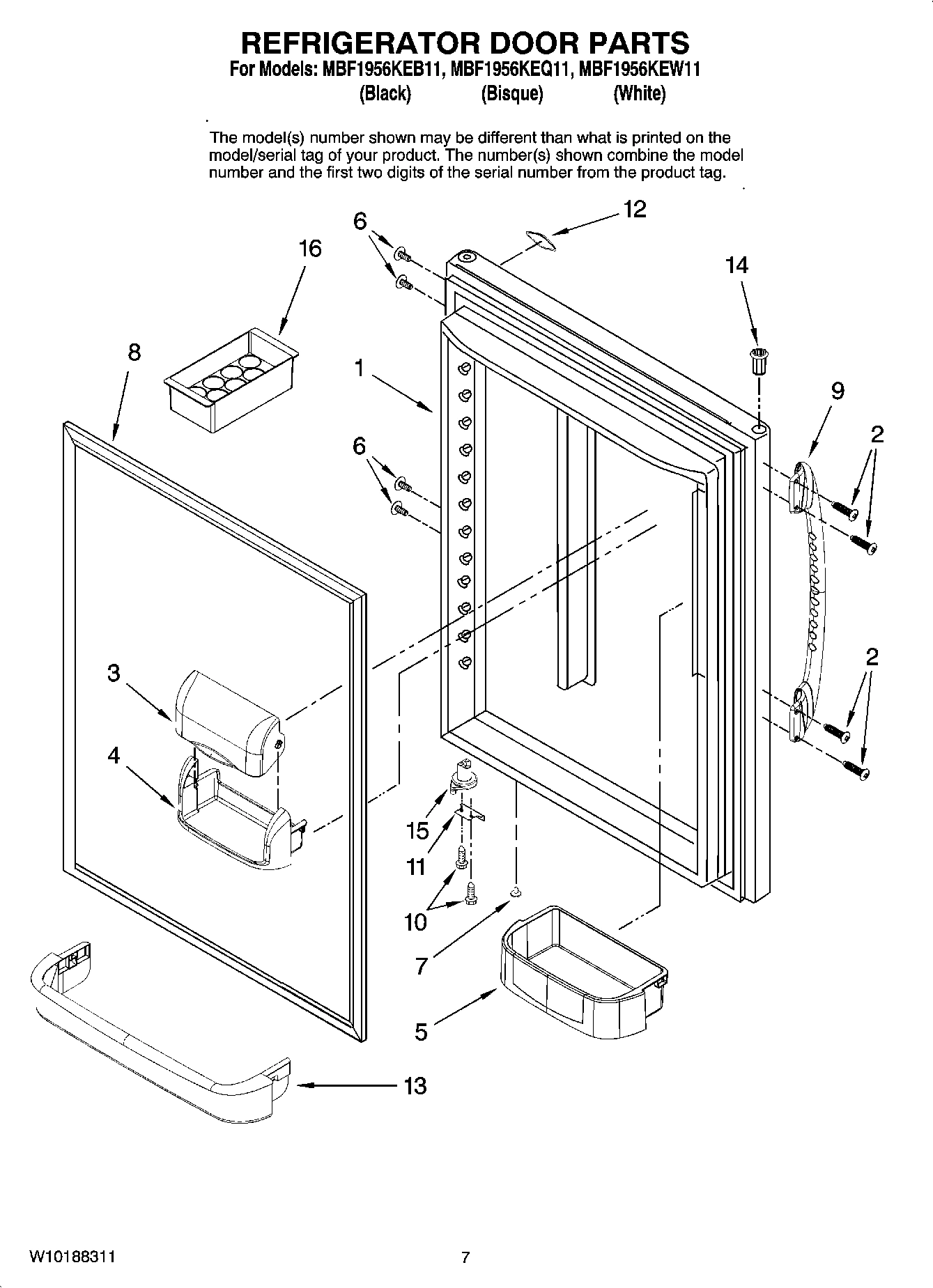 05 - REFRIGERATOR DOOR PARTS