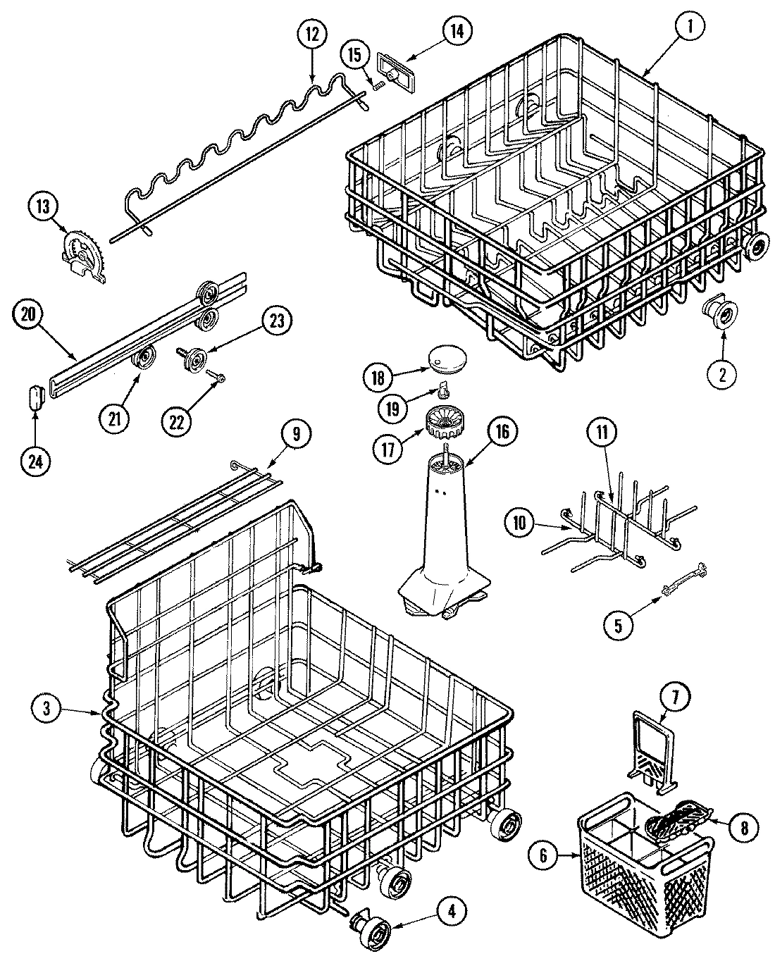 06 - TRACK & RACK ASSEMBLY (DWU5902AAM)