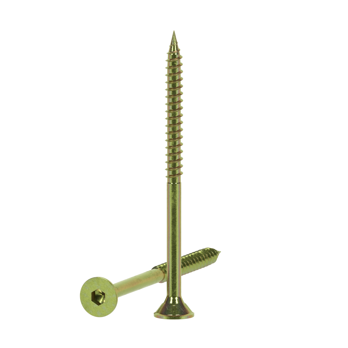 ZENITH® 14G x 100mm Gold Passivated, Self Drilling, Internal Hex Drive, Bugle Batten Screws – Internal Use – 50 Pack