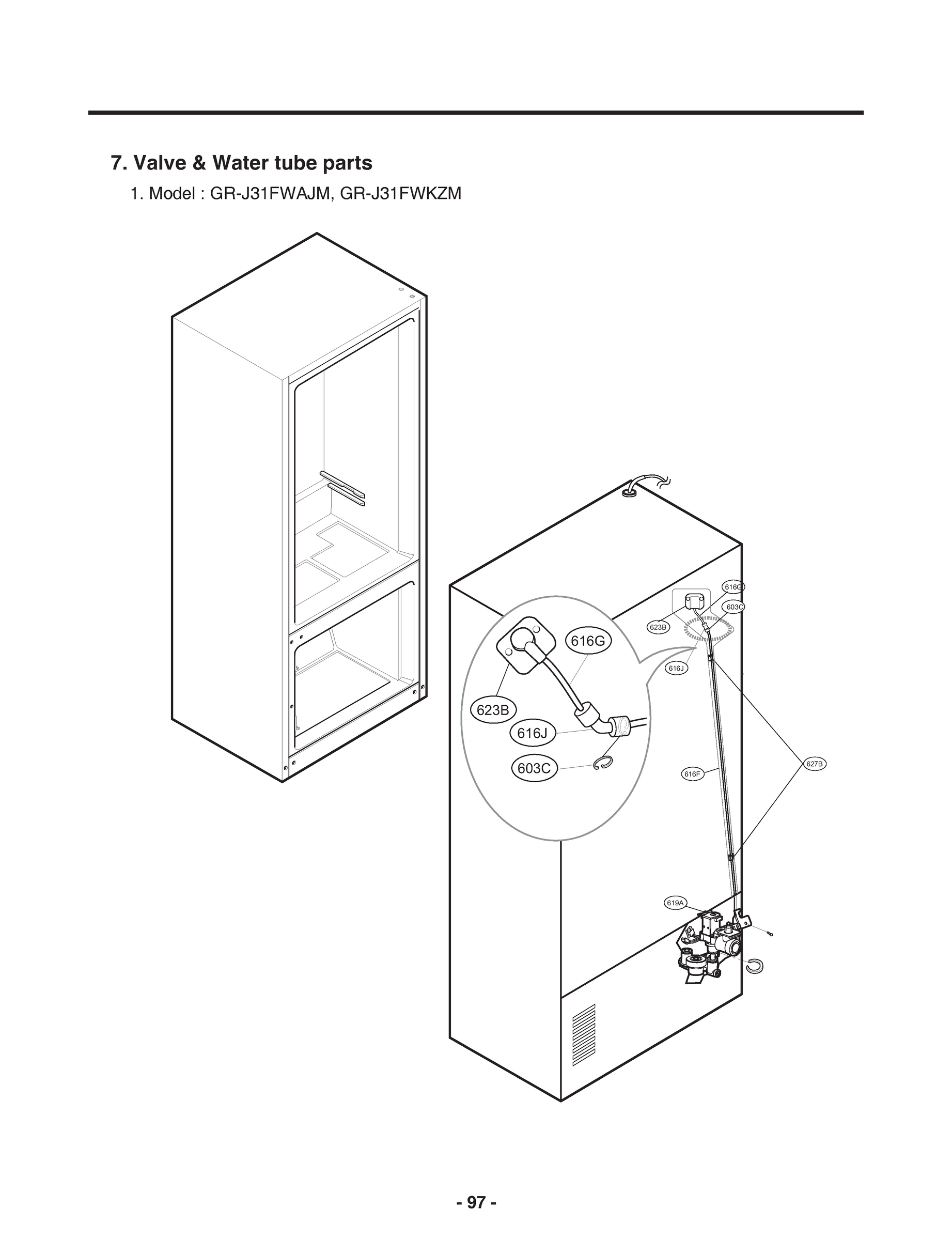 VALVE & WATER TUBE PARTS