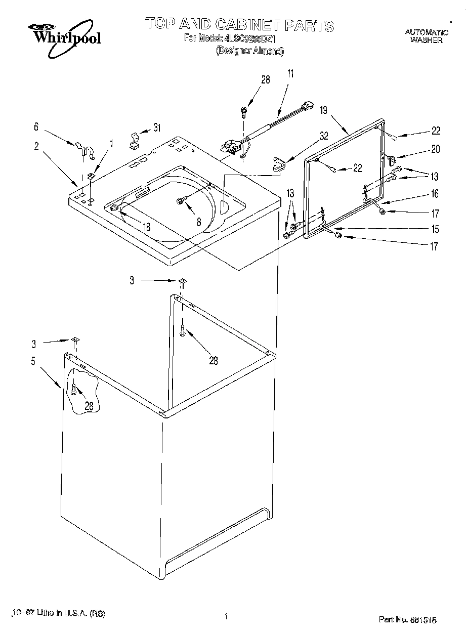 01 - TOP AND CABINET