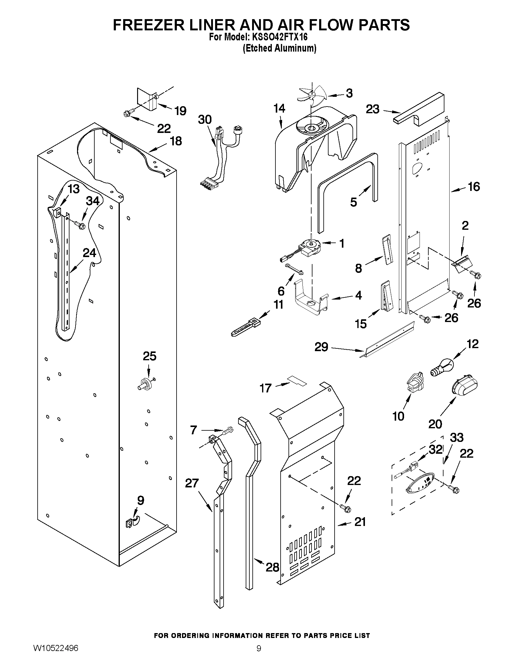 07 - FREEZER LINER AND AIR FLOW PARTS