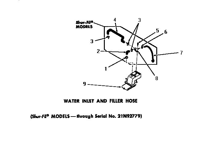 30 - WATER INLET & FILLER HOSE