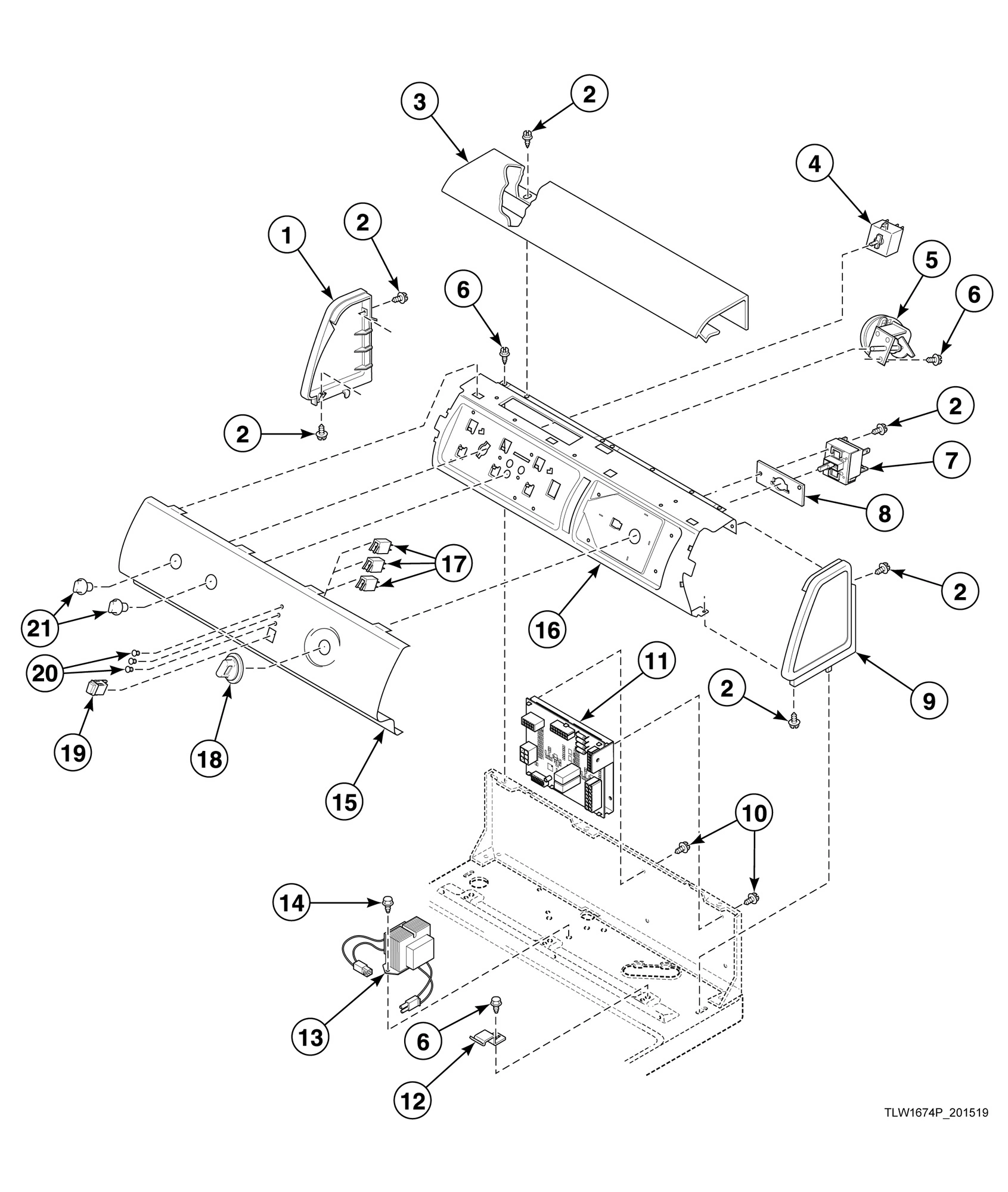 Control Panel, Control Support Panel and Controls