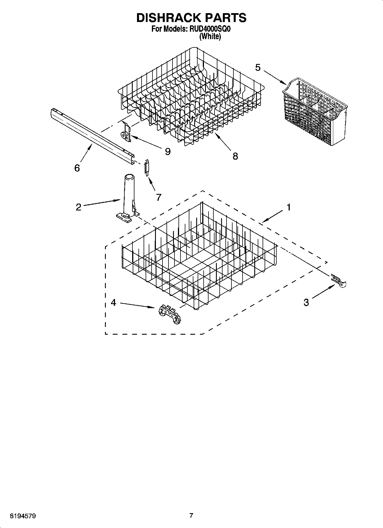 06 - DISHRACK PARTS, OPTIONAL PARTS (NOT INCLUDED)