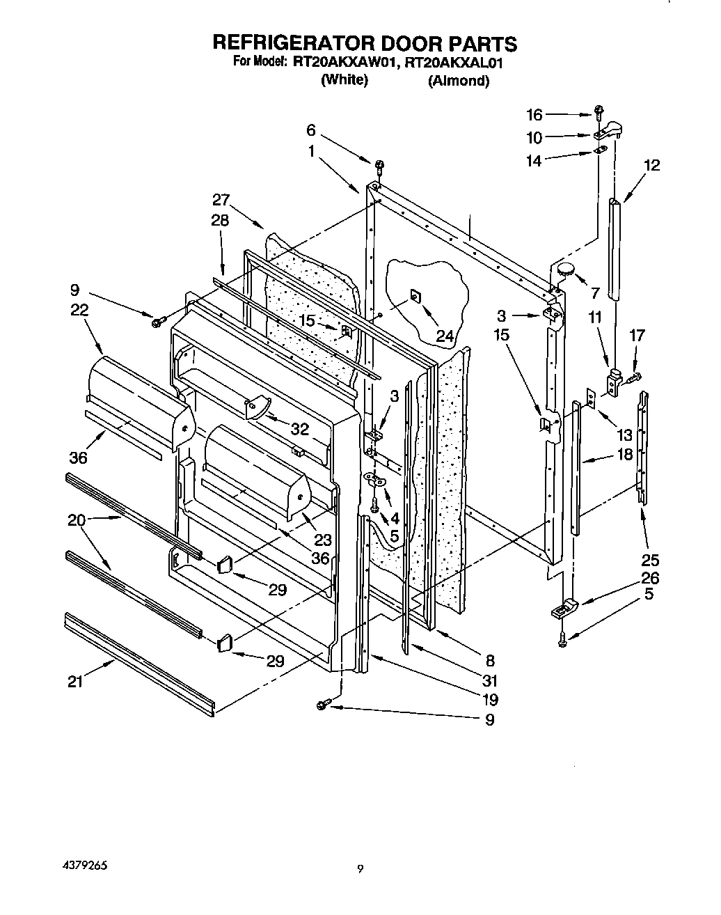 07 - REFRIGERATOR DOOR, LIT/OPTIONAL