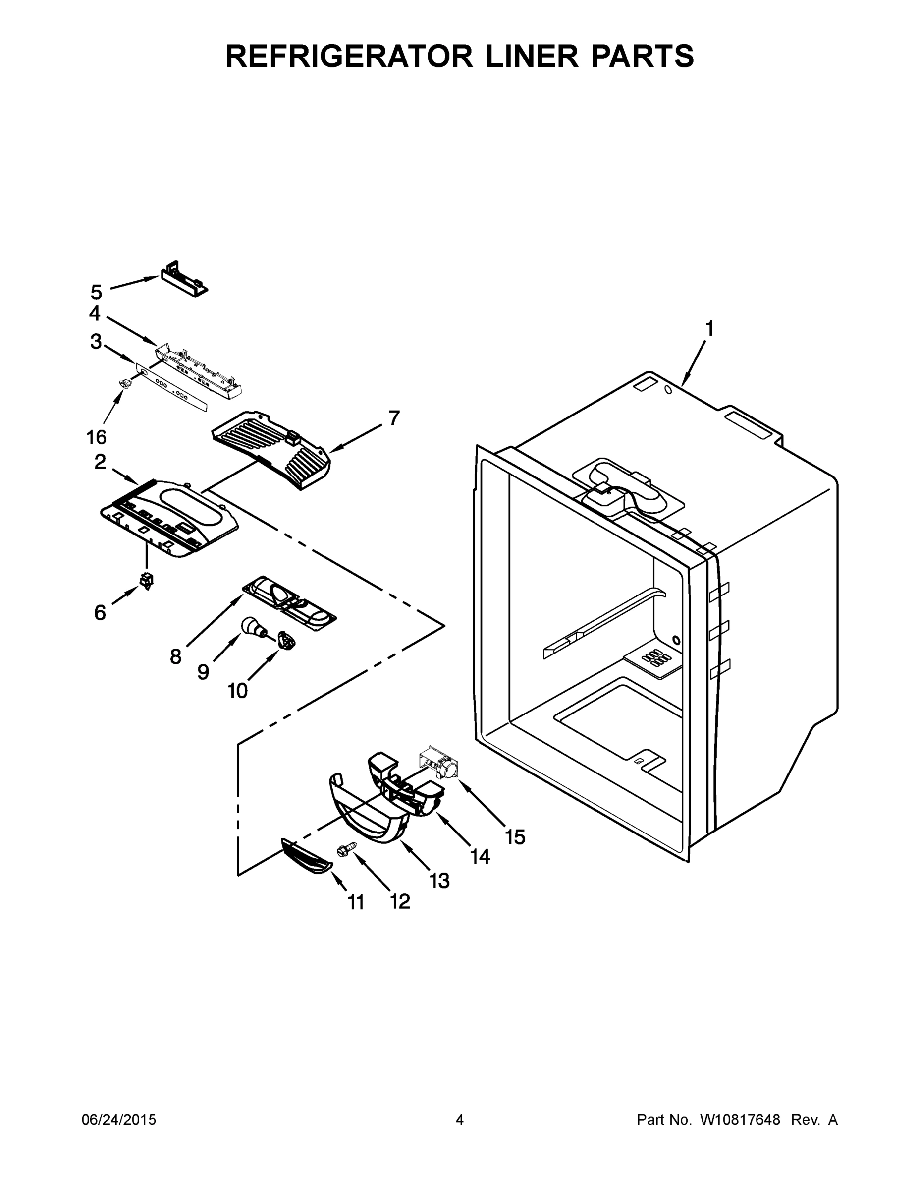 03 - REFRIGERATOR LINER PARTS
