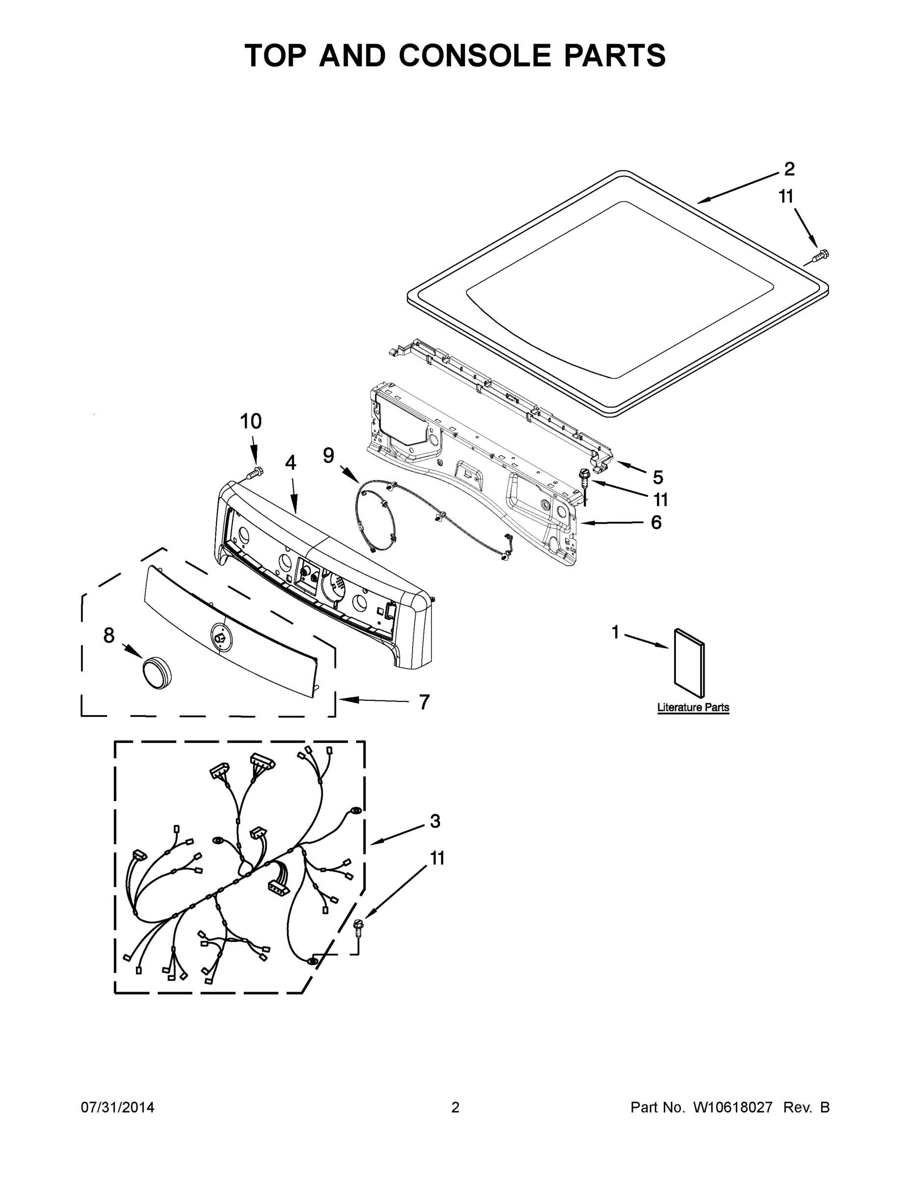 02 - TOP AND CONSOLE PARTS