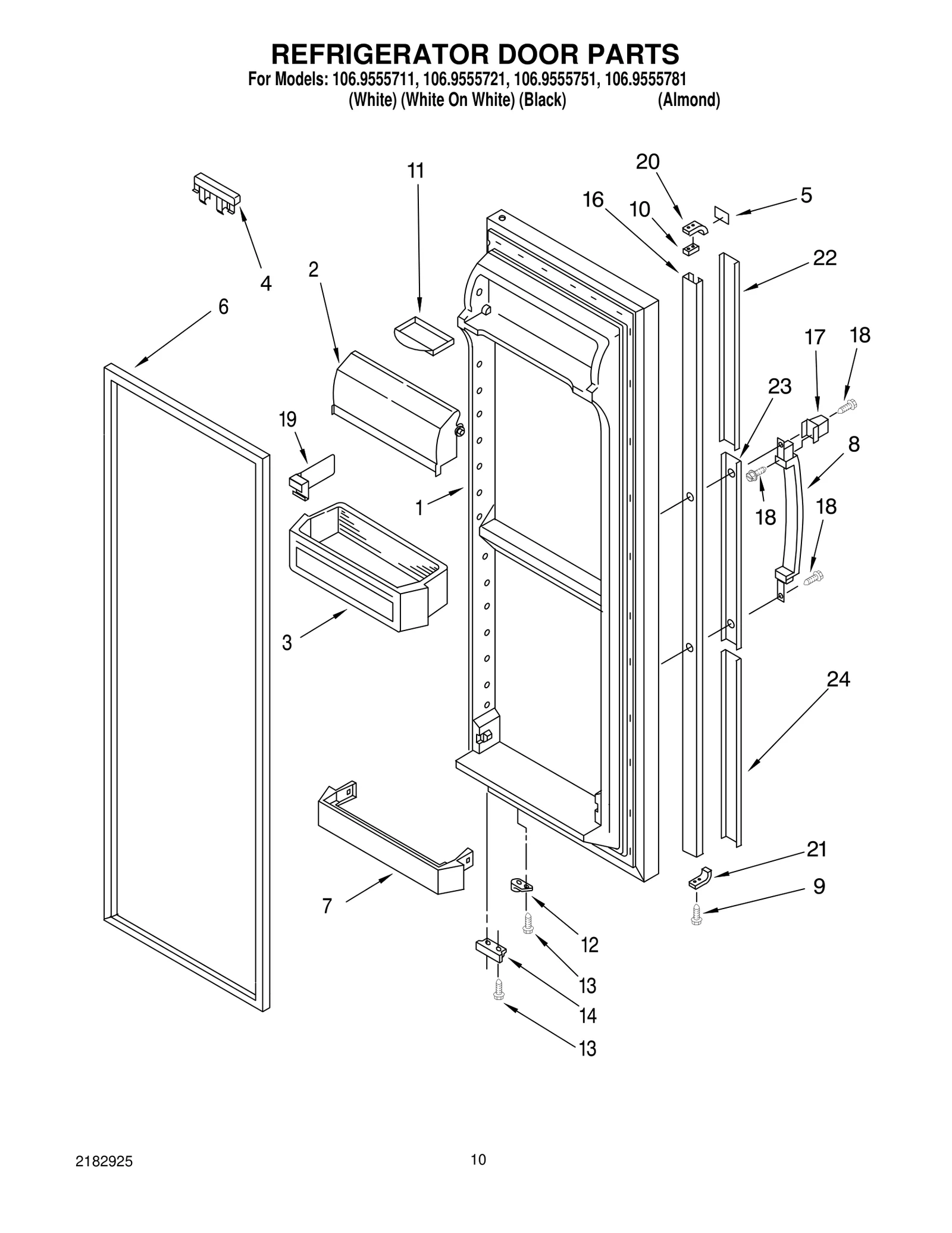 REFRIGERATOR DOOR PARTS