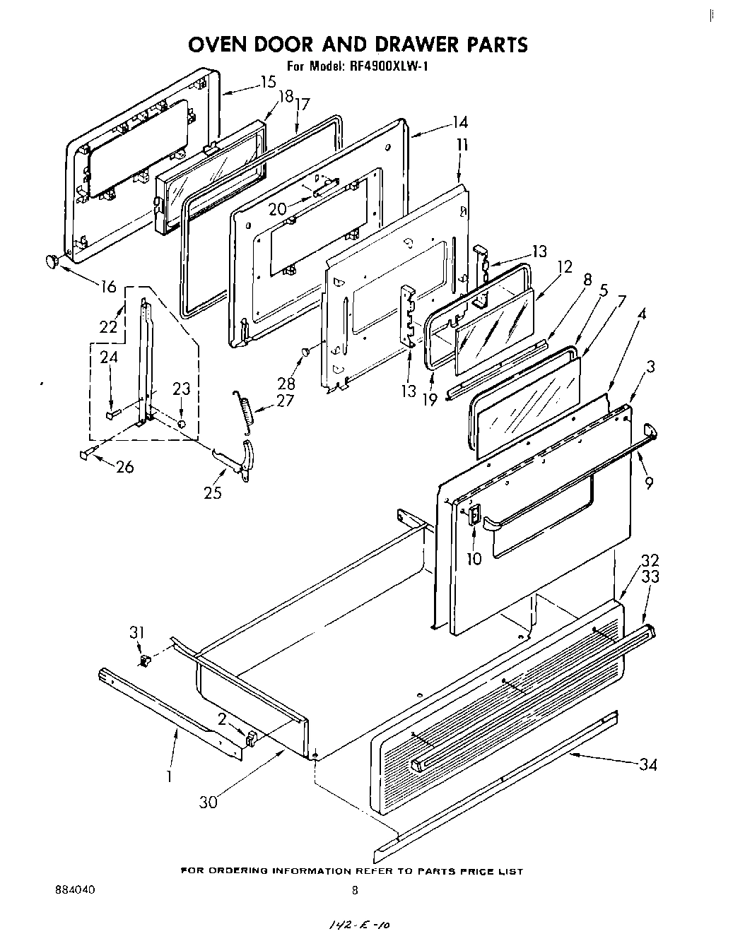05 - OVEN DOOR AND DRAWER