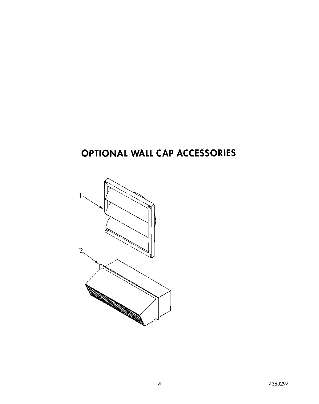03 - OPTIONAL WALL CAP ACCESSORIES