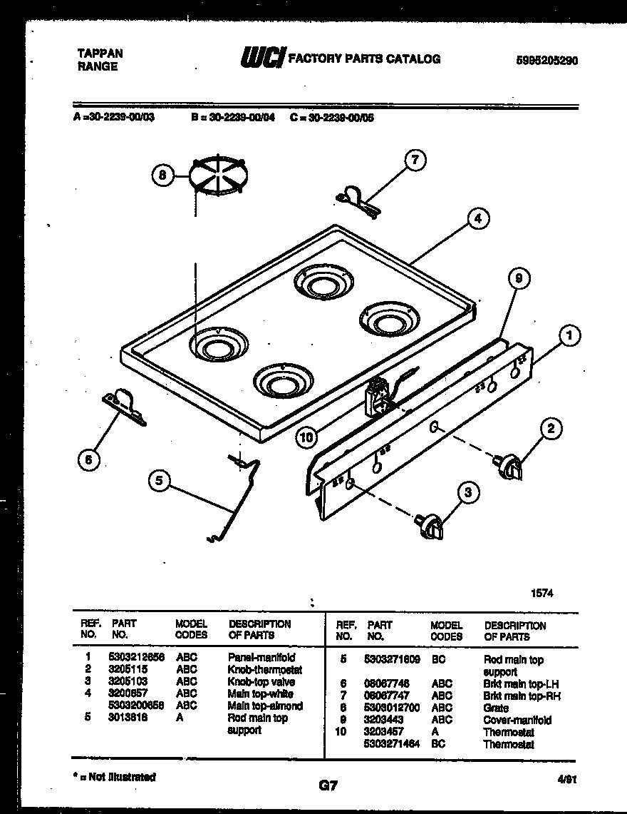 03 - COOKTOP PARTS