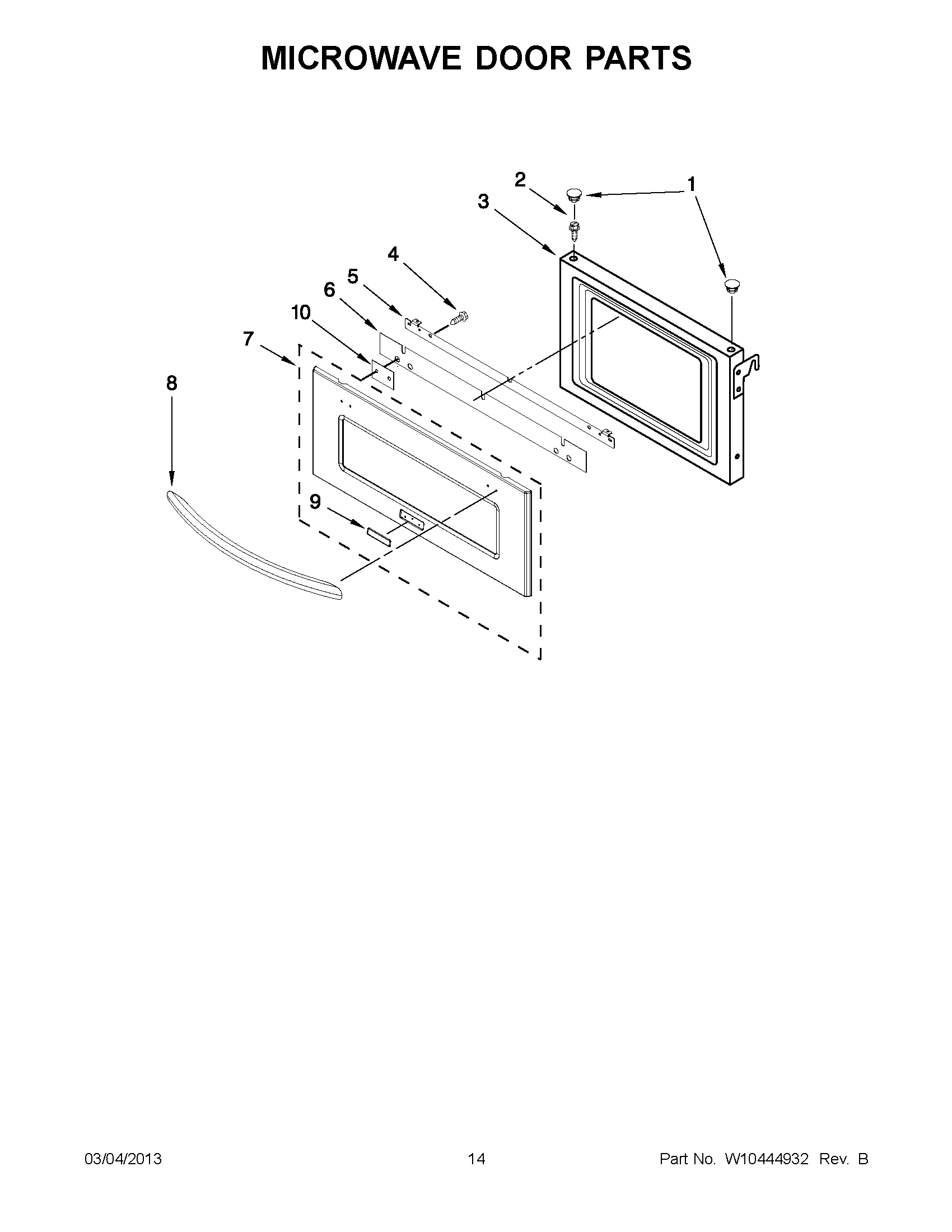 07 - MICROWAVE DOOR PARTS