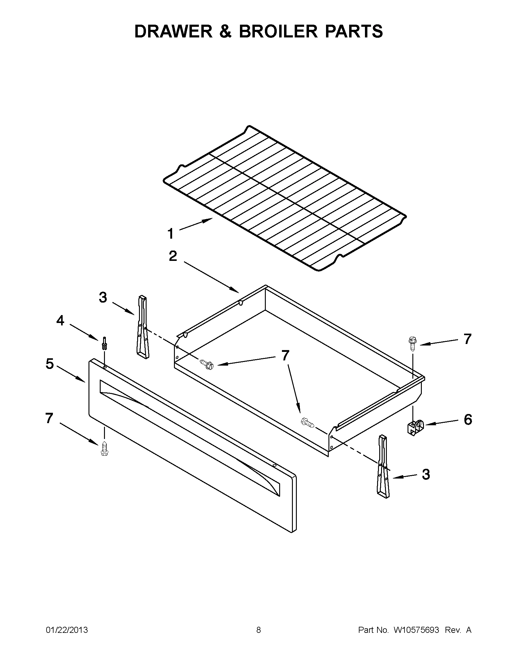 04 - DRAWER & BROILER PARTS