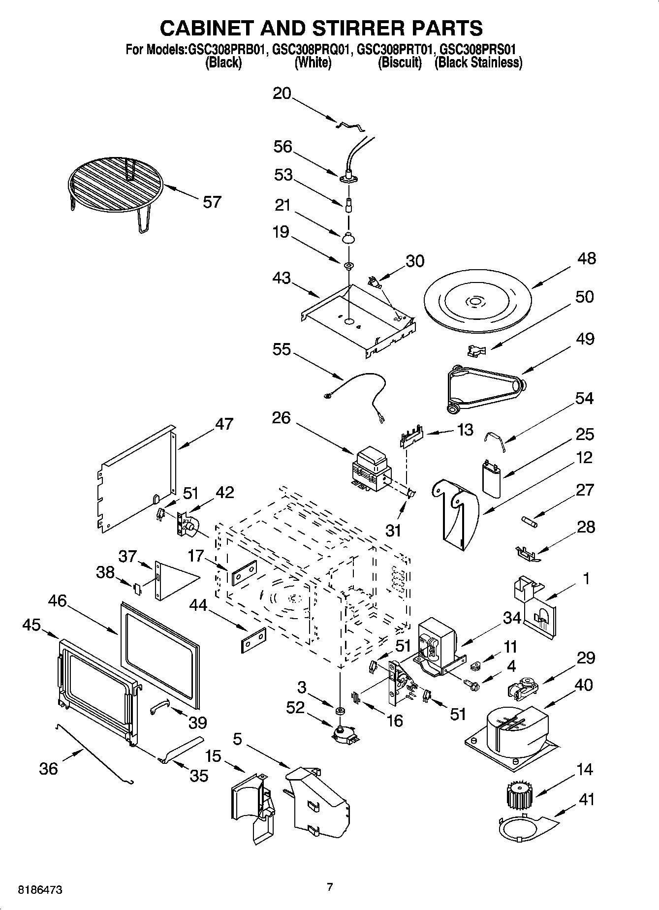 06 - CABINET AND STIRRER PARTS