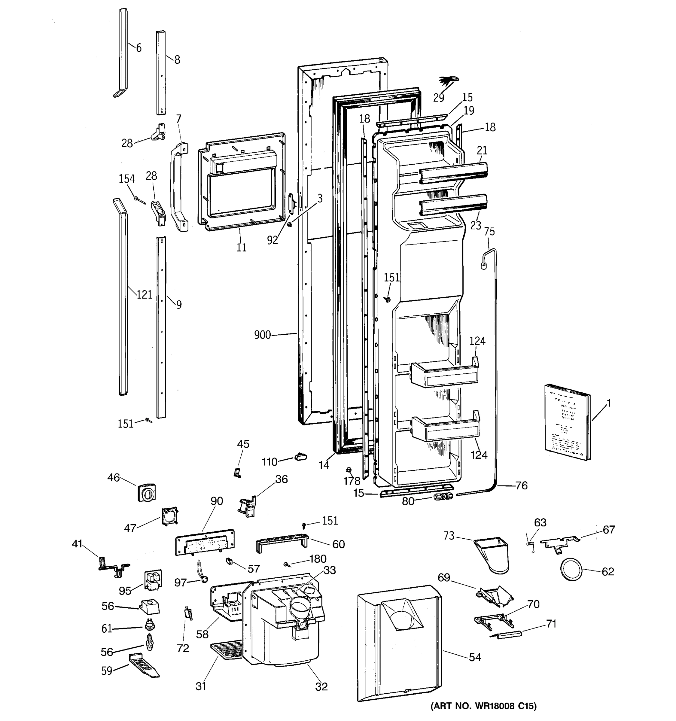 FREEZER DOOR