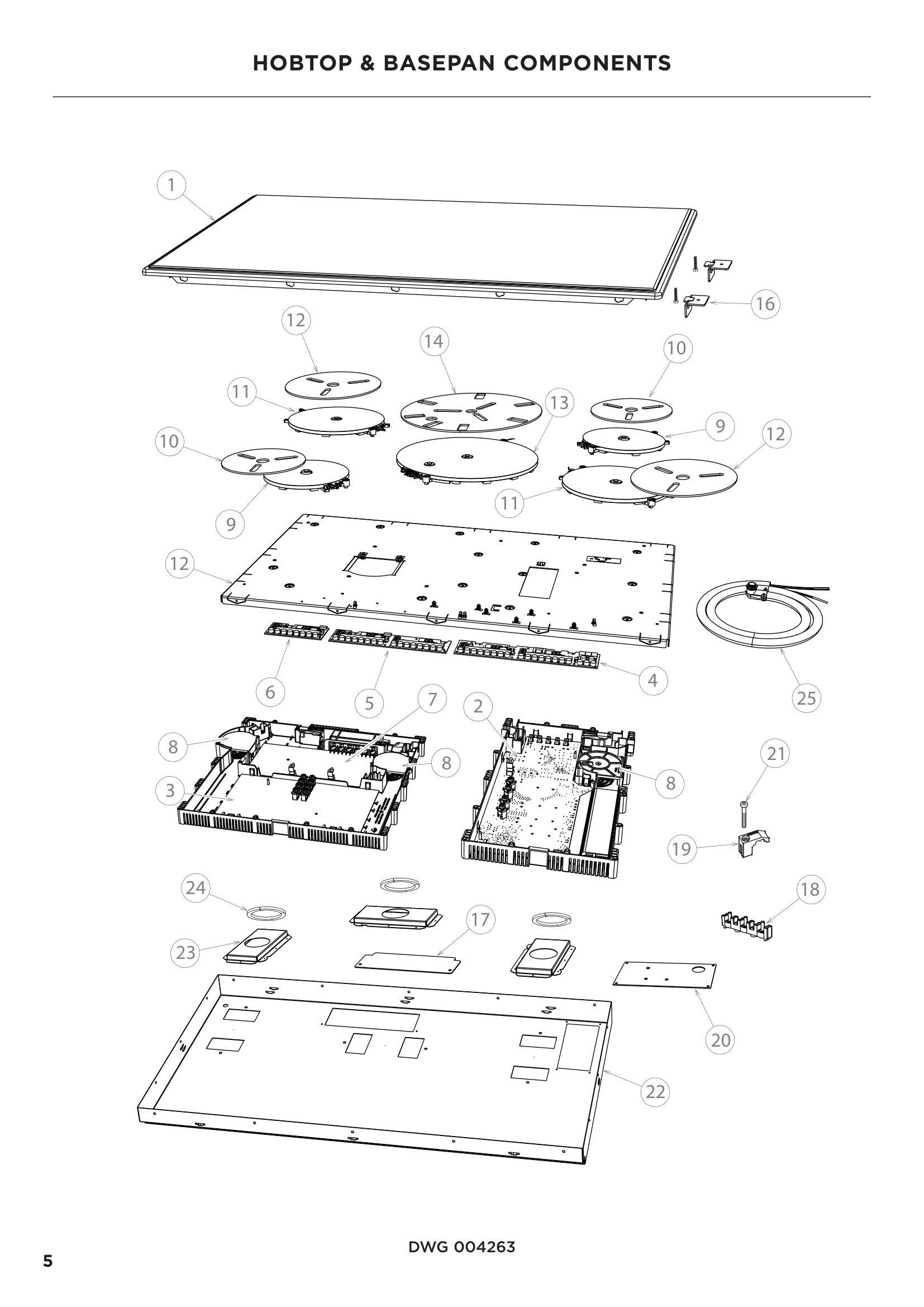 HOBTOP & BASEPAN COMPONENTS