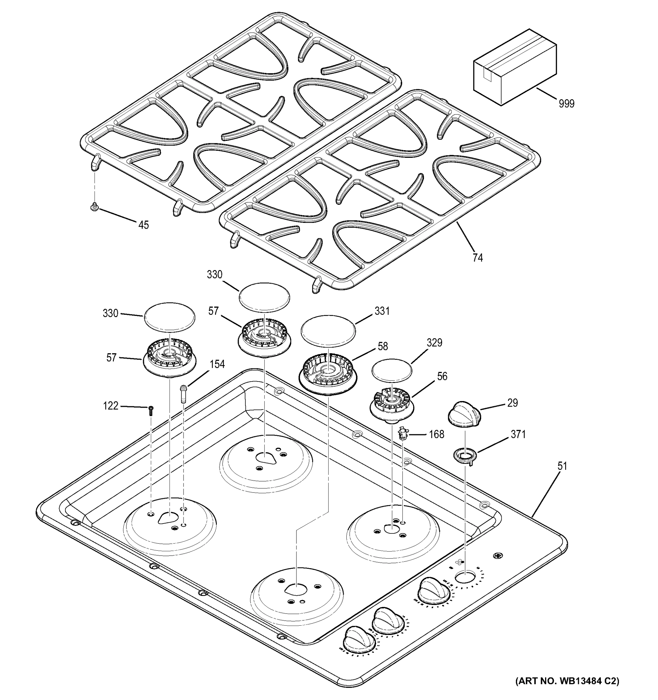 CONTROL PANEL & COOKTOP