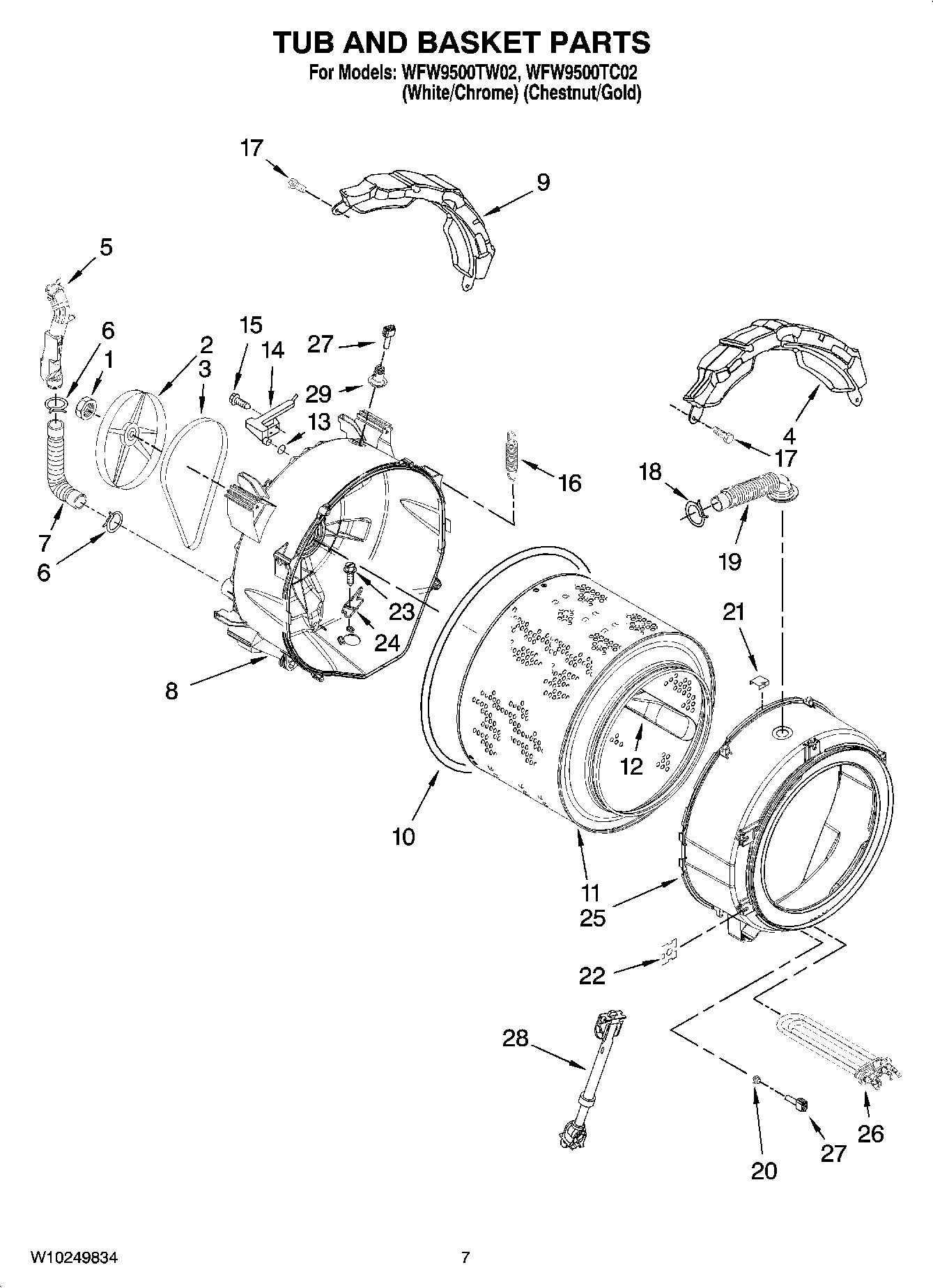 05 - TUB AND BASKET PARTS