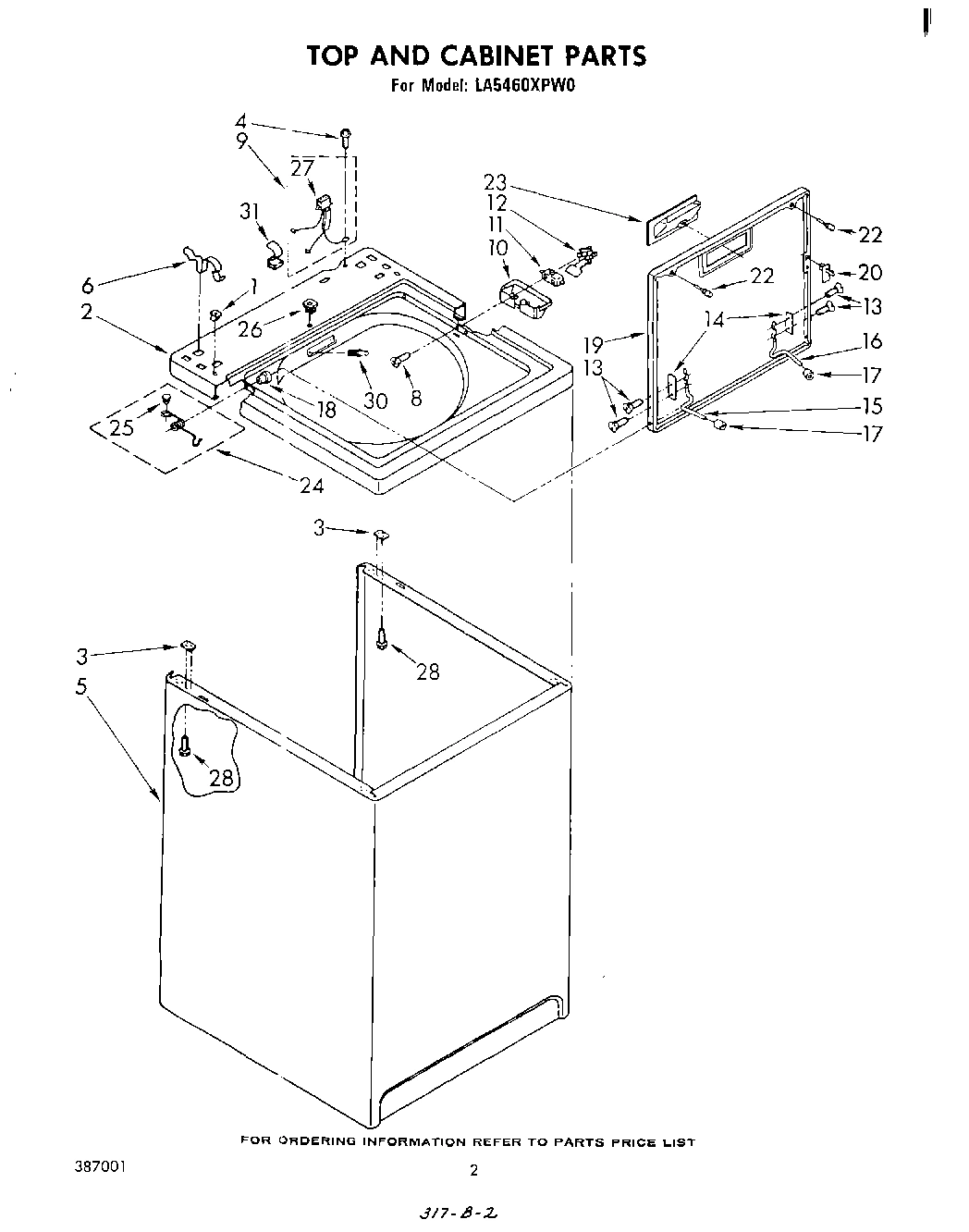 02 - TOP AND CABINET , LIT/OPTIONAL