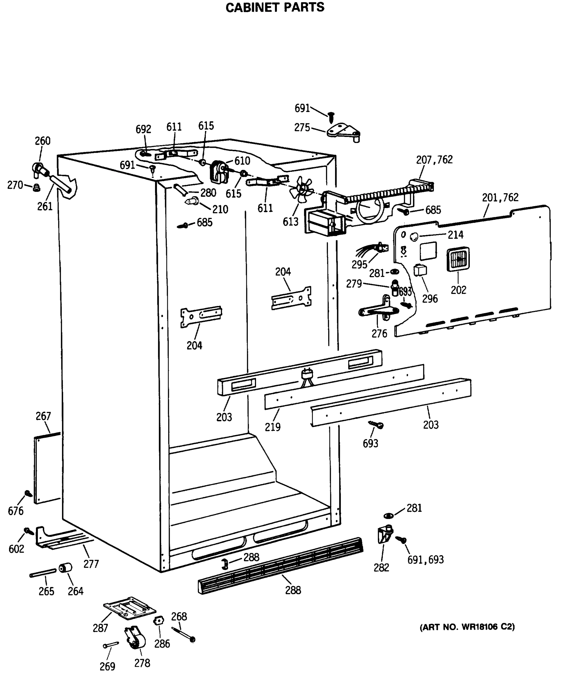CABINET PARTS