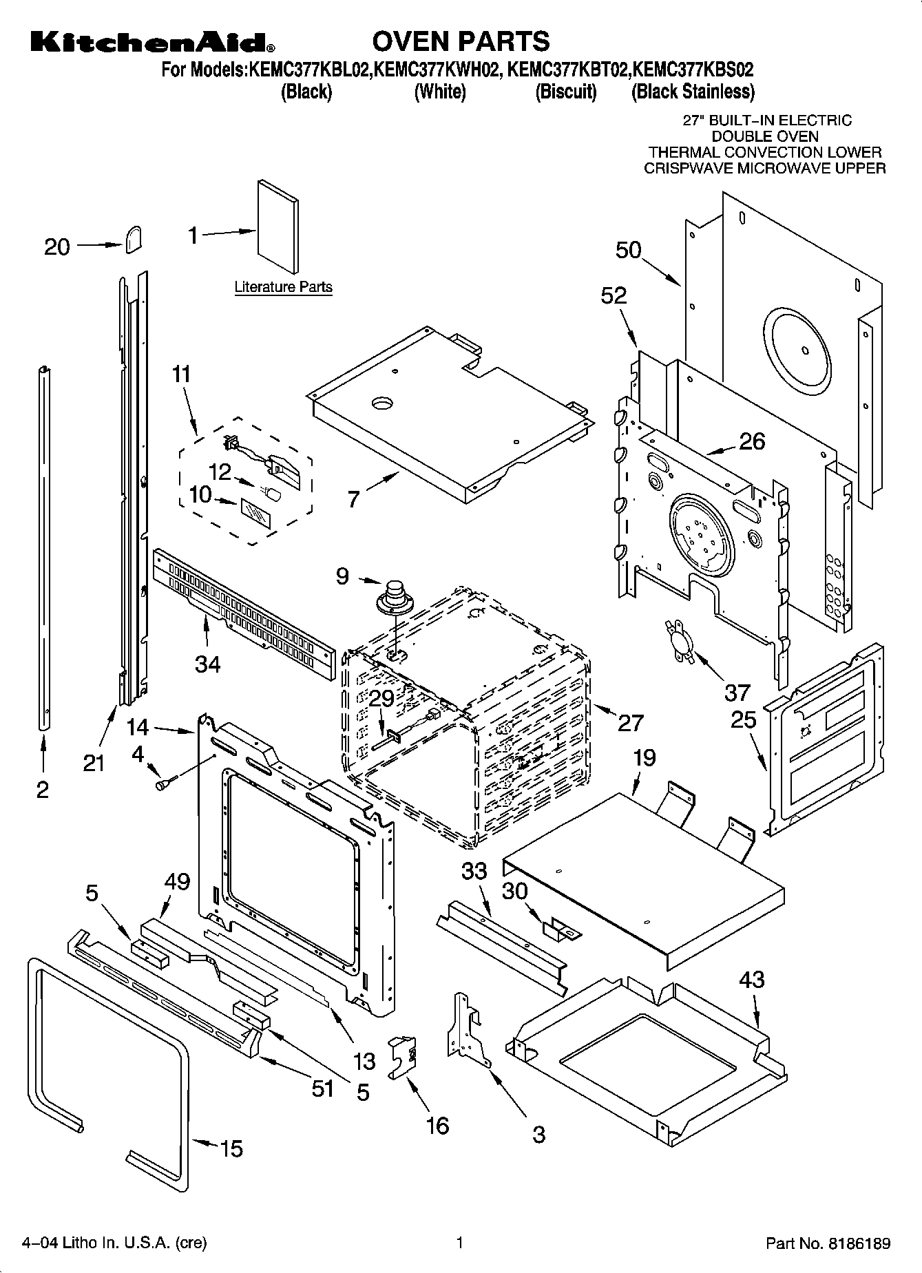 01 - OVEN PARTS