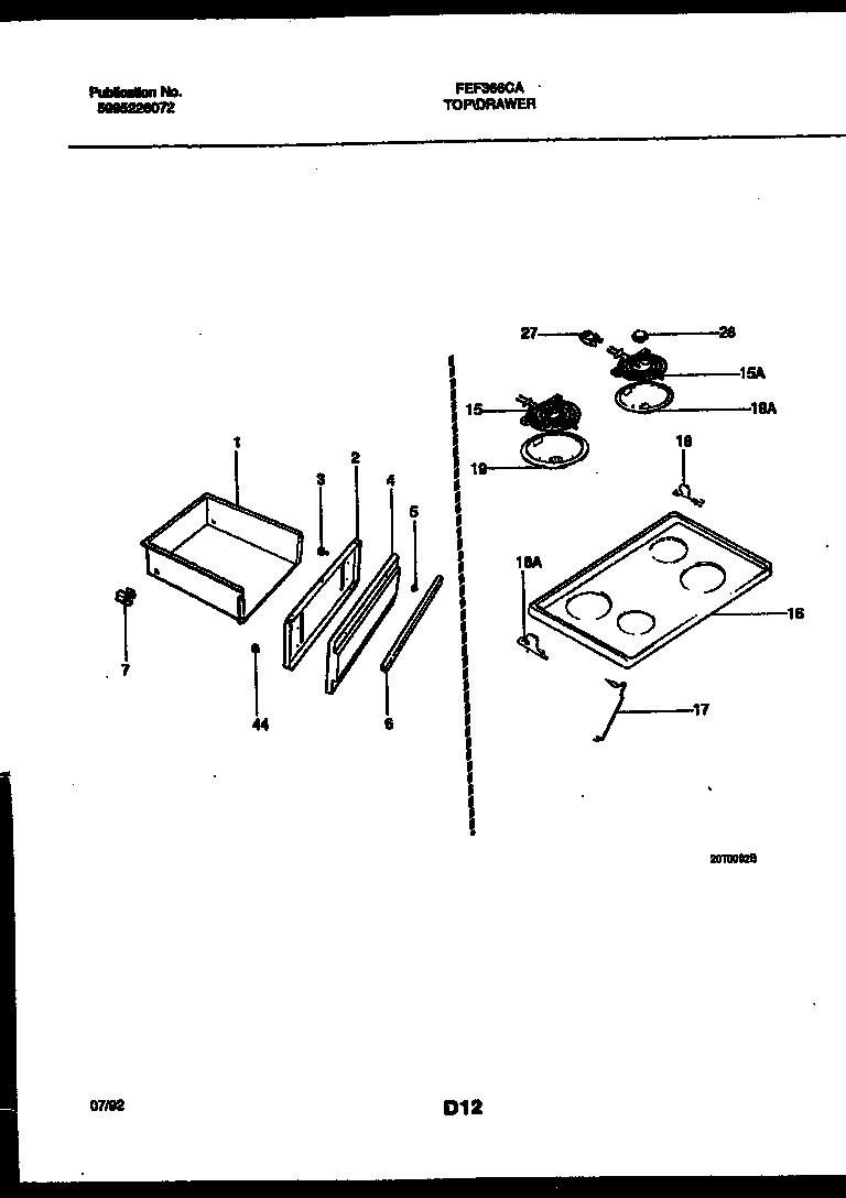 05 - COOKTOP AND DRAWER PARTS