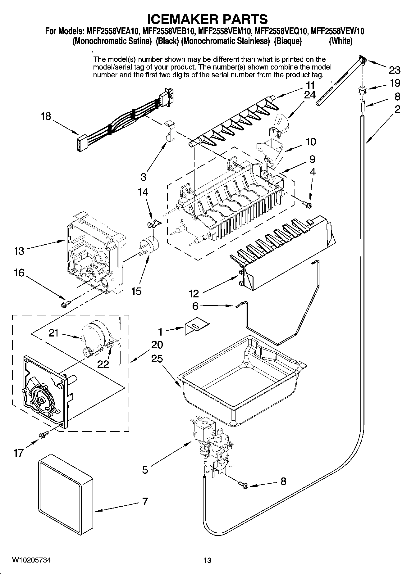 08 - ICEMAKER PARTS, OPTIONAL PARTS