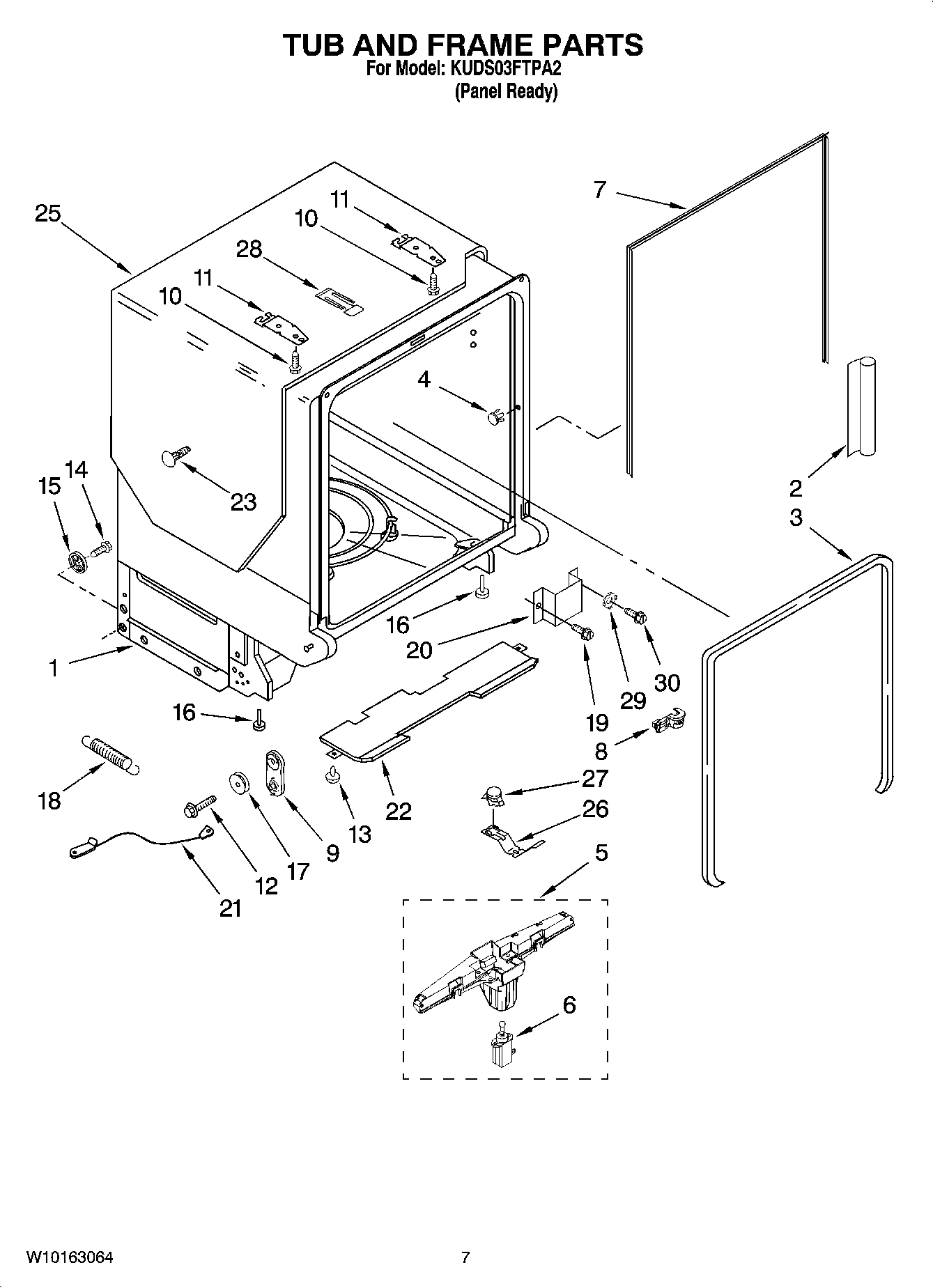 07 - TUB AND FRAME PARTS