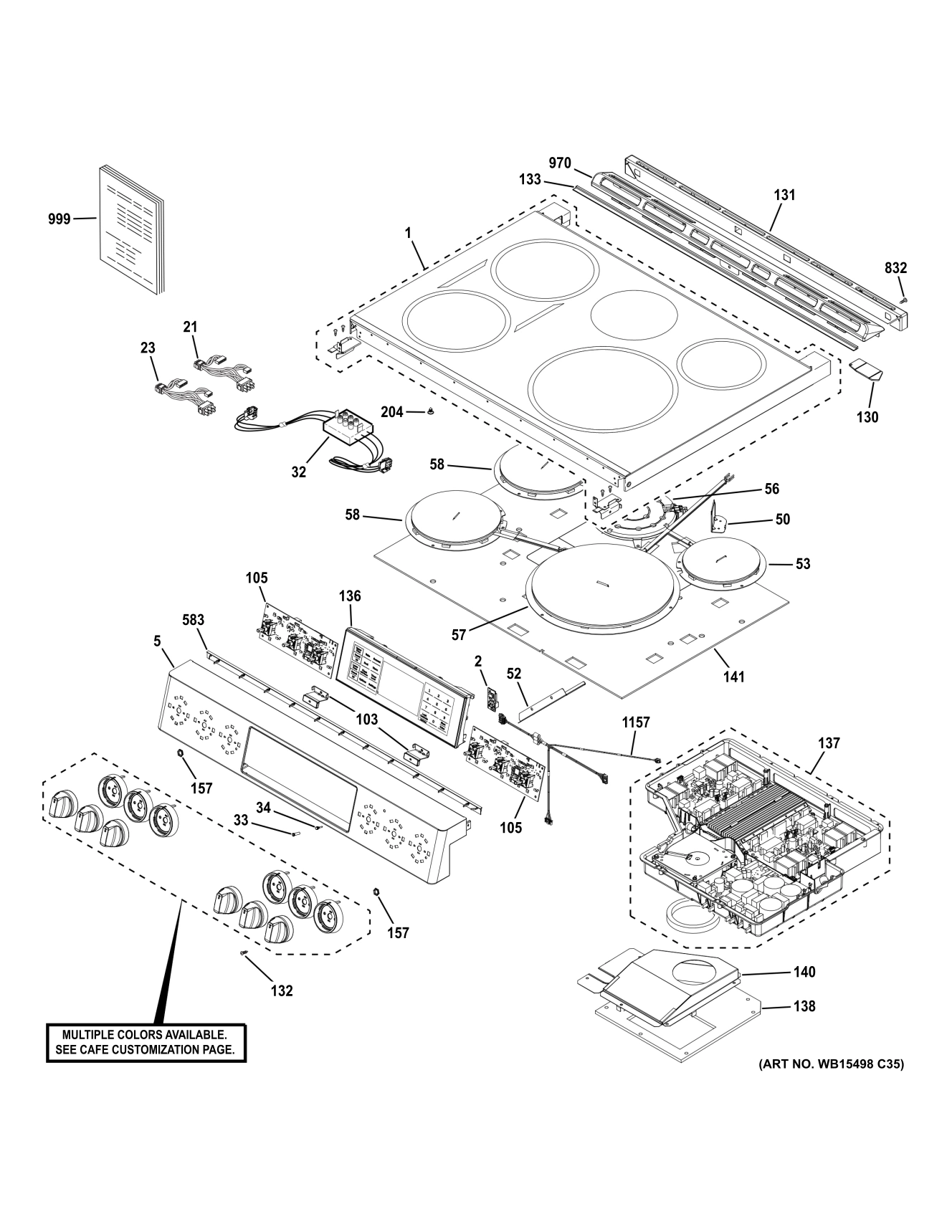 CONTROL PANEL & COOKTOP