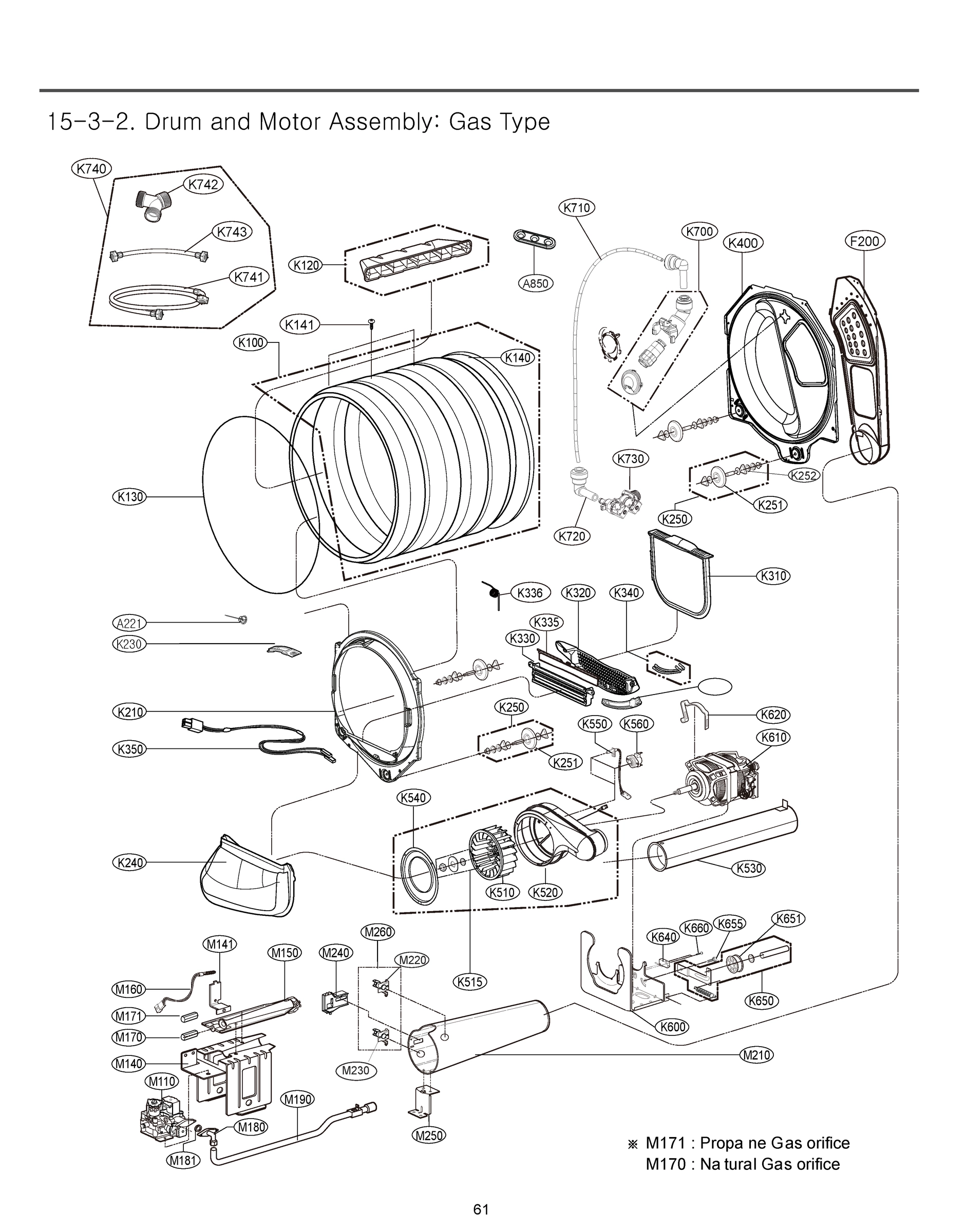 DRUM AND MOTOR ASSEMBLY