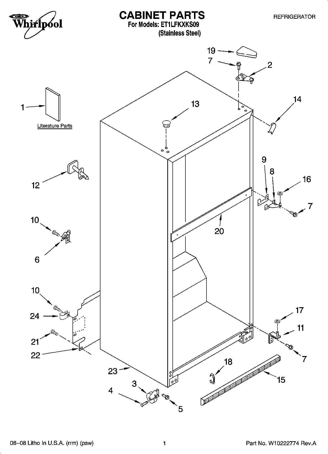 01 - CABINET PARTS