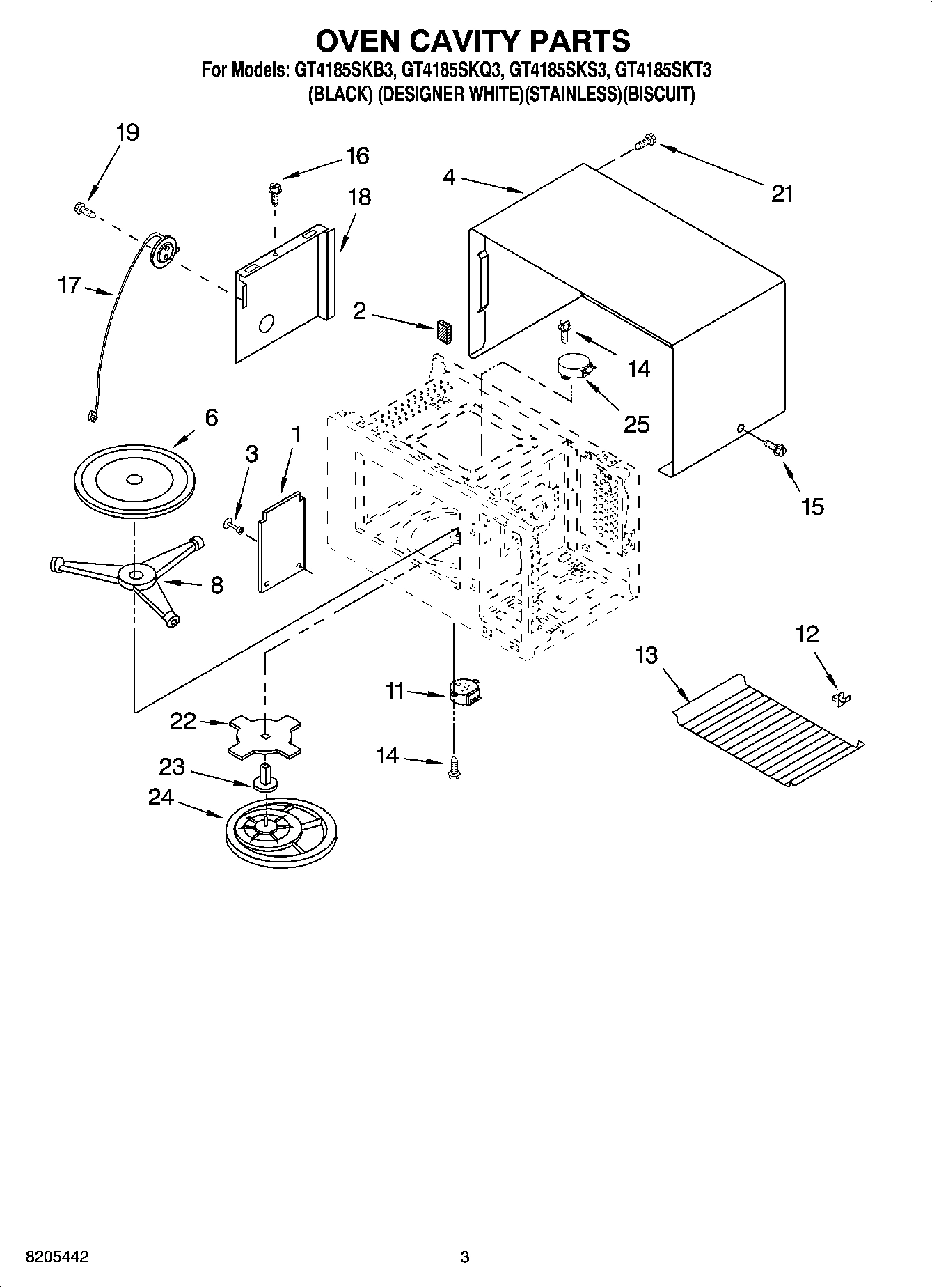 03 - OVEN CAVITY PARTS