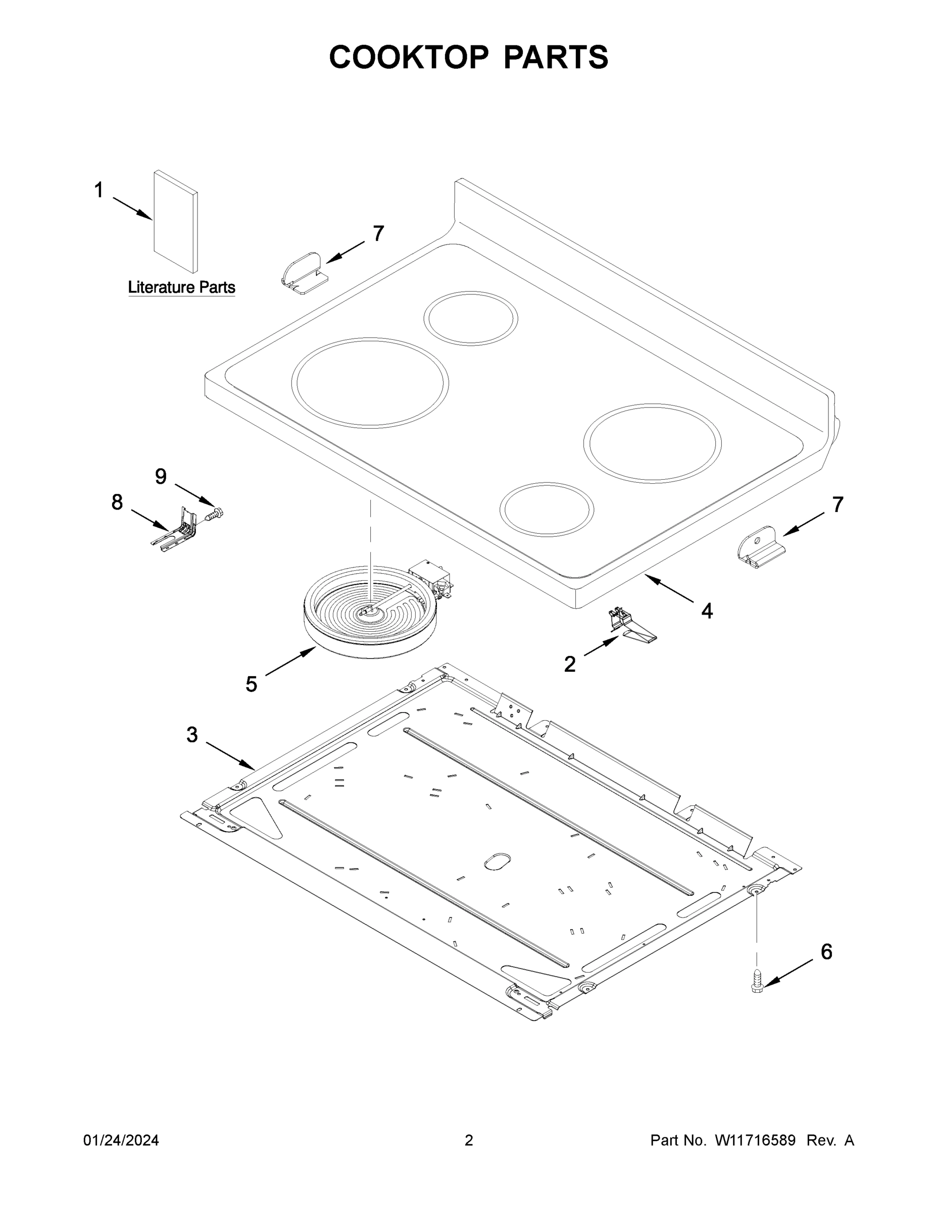02 - COOKTOP PARTS
