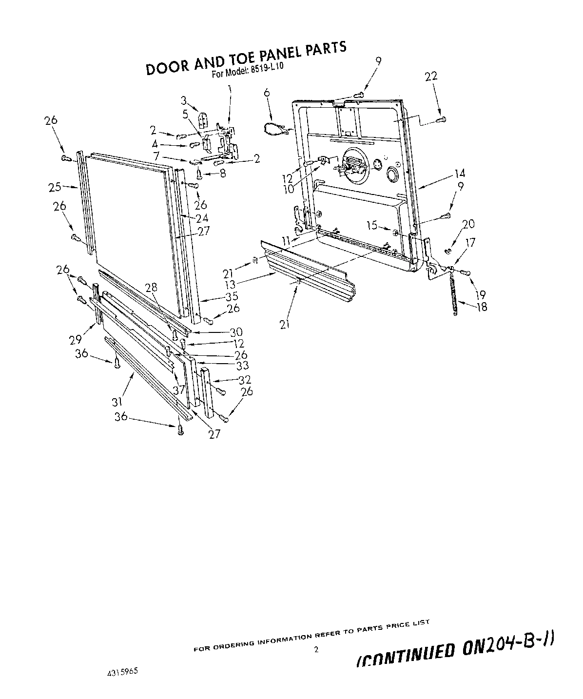 02 - DOOR AND TOE PANEL