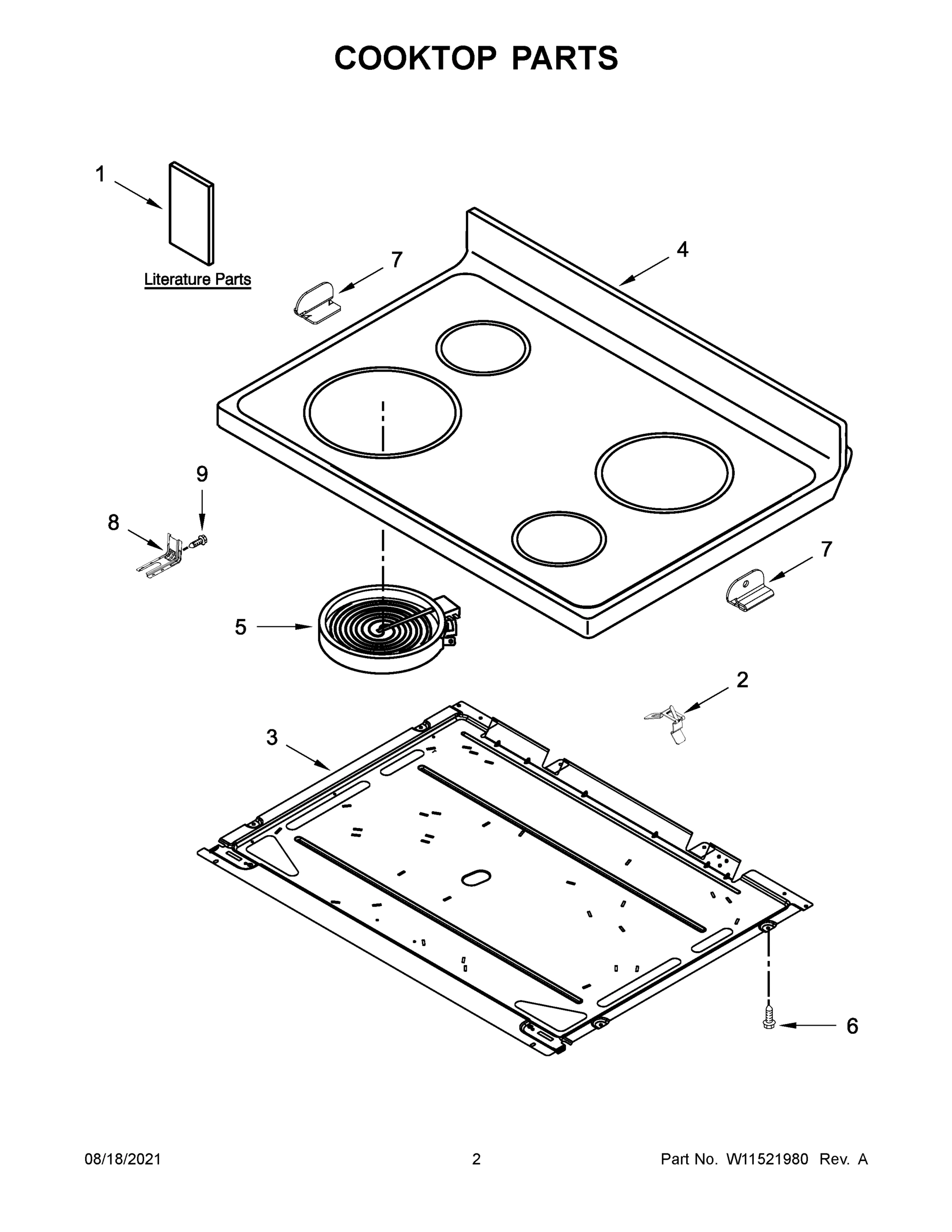 02 - COOKTOP PARTS