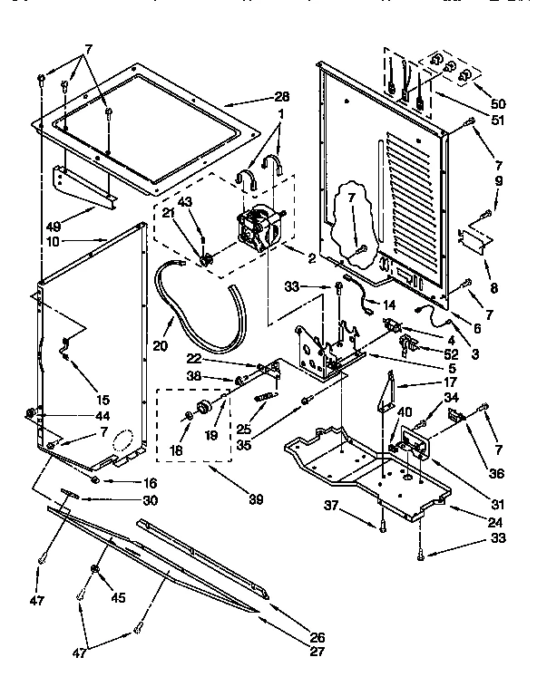 DRYER CABINET & MOTOR