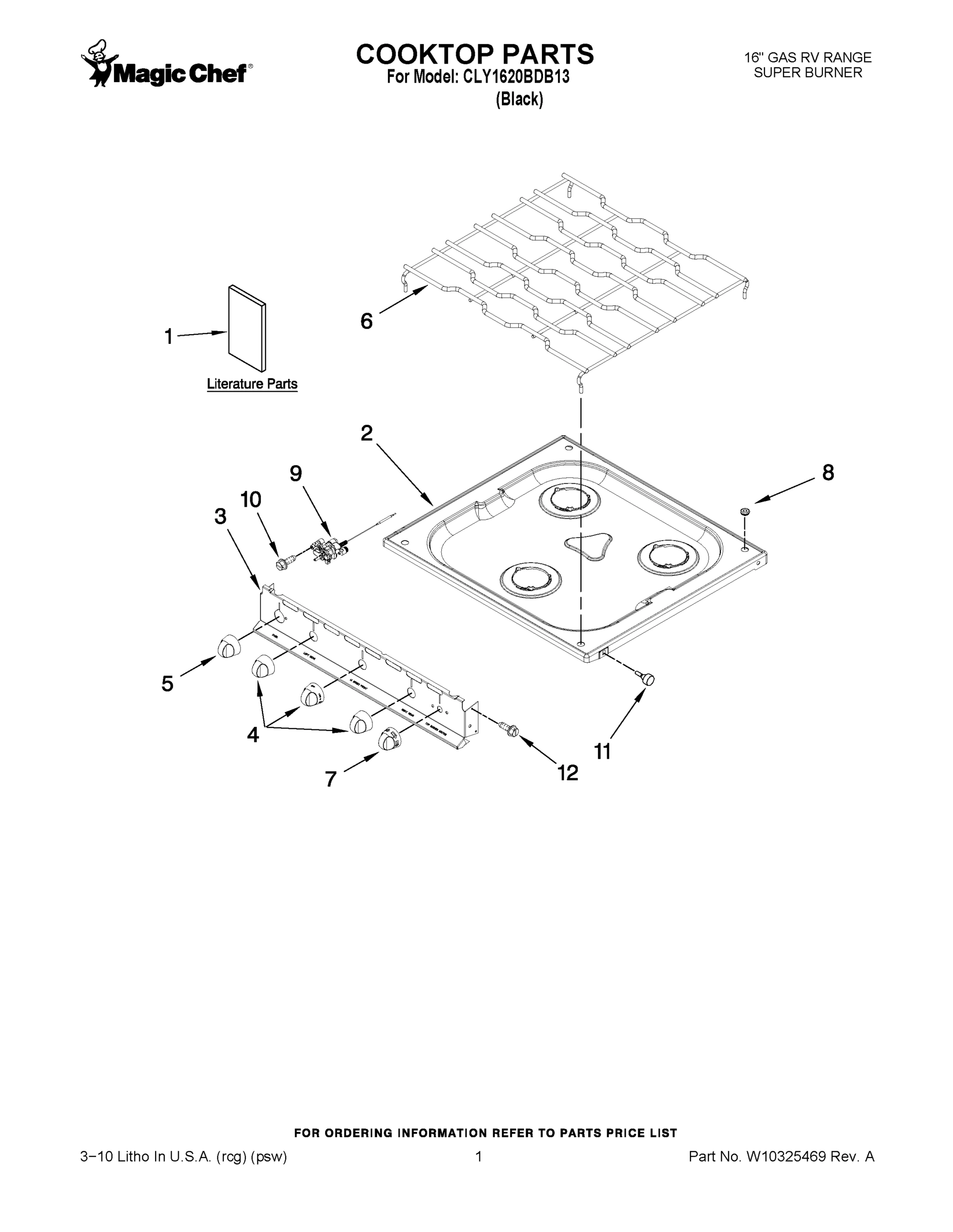 01 - COOKTOP PARTS