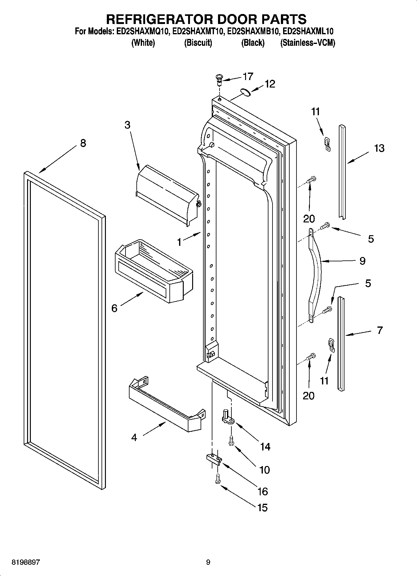 06 - REFRIGERATOR DOOR PARTS