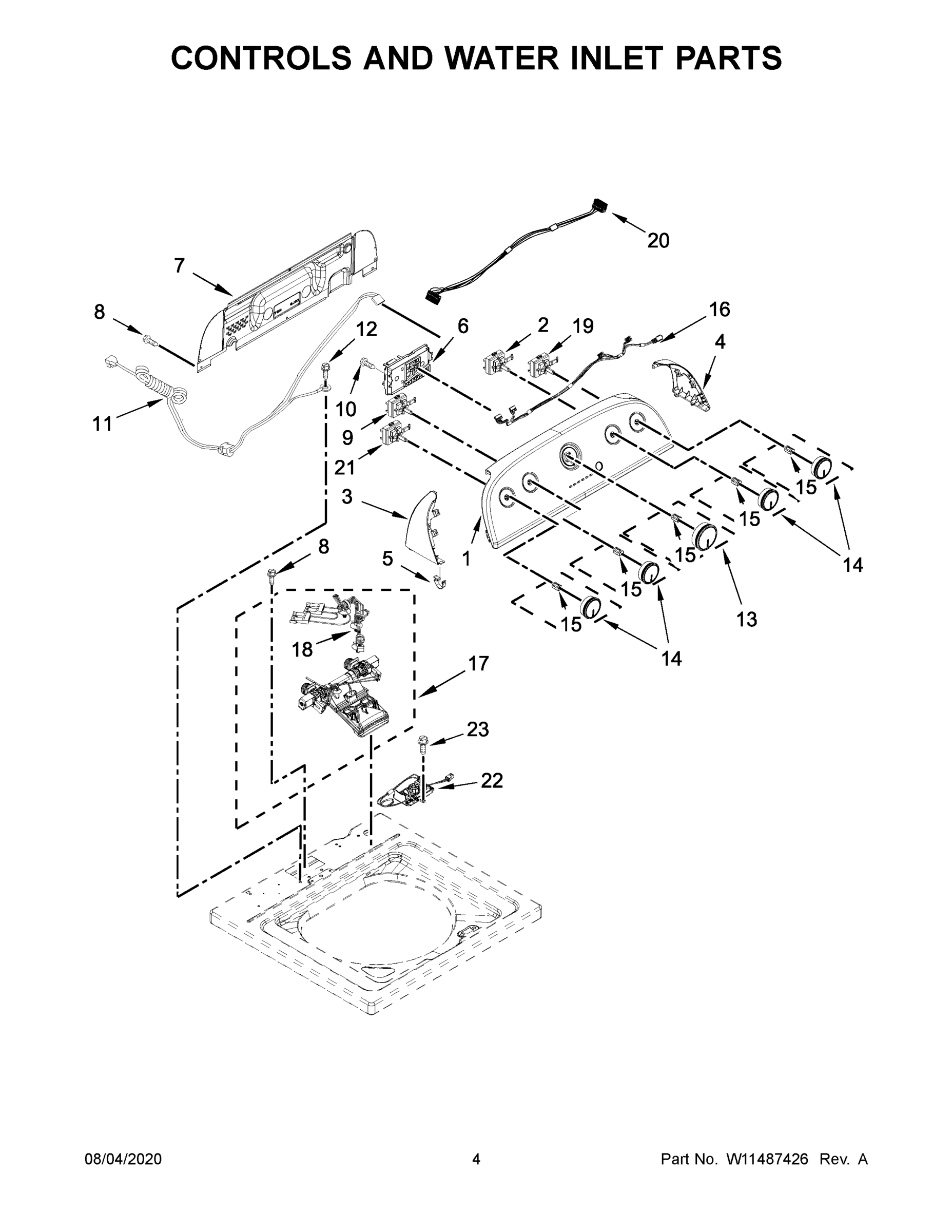 03 - CONTROLS AND WATER INLET PARTS