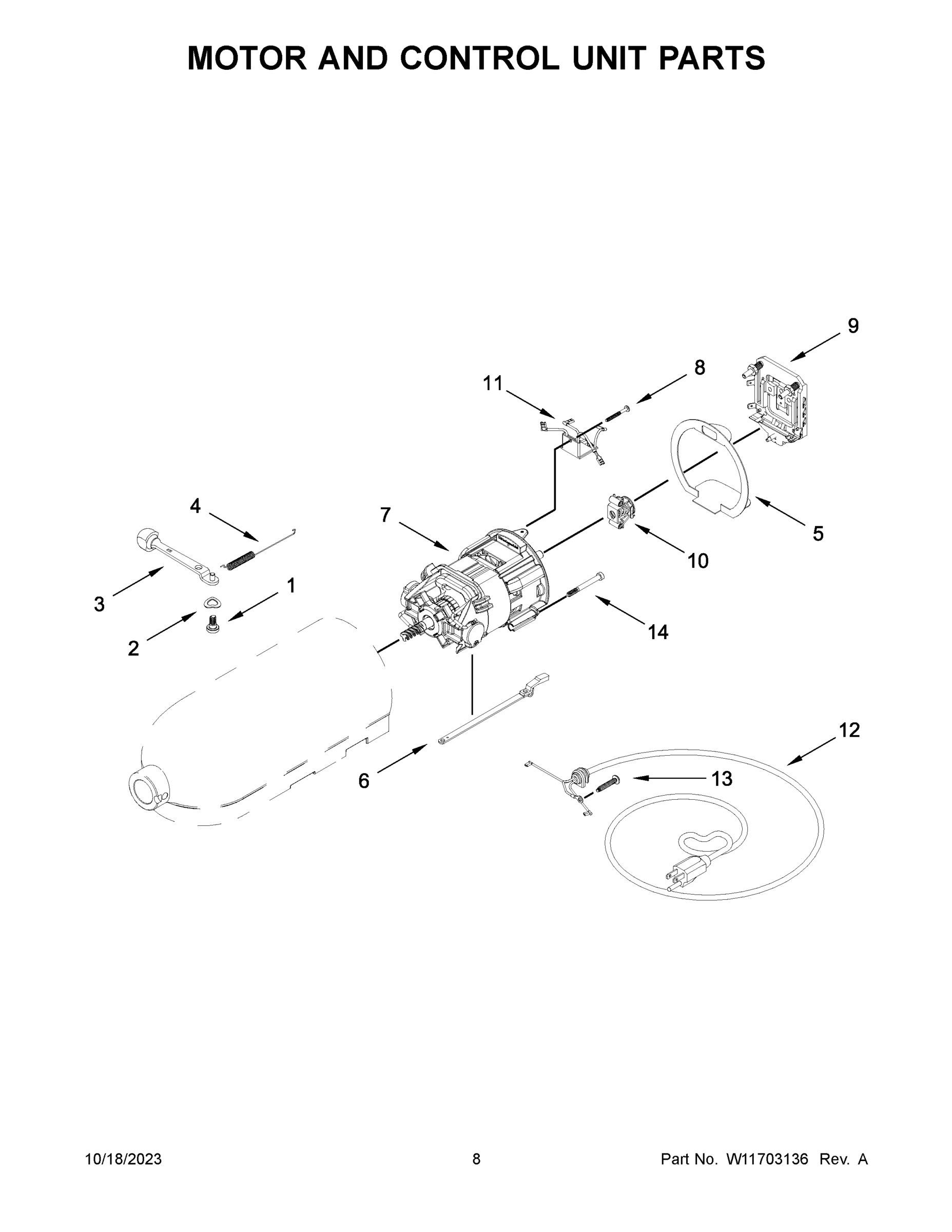 05 - MOTOR AND CONTROL UNIT PARTS